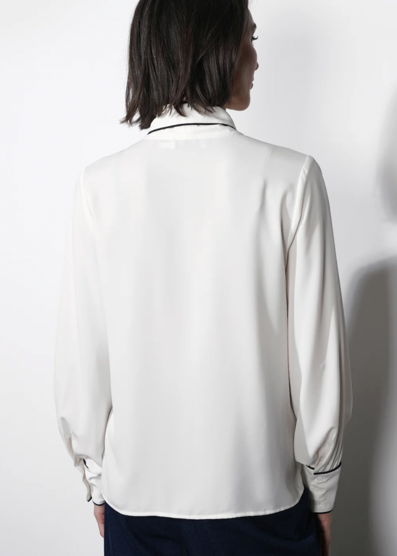 Elitaire Boutique Shai Tie Neck Blouse