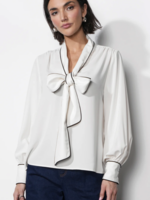 Elitaire Boutique Shai Tie Neck Blouse