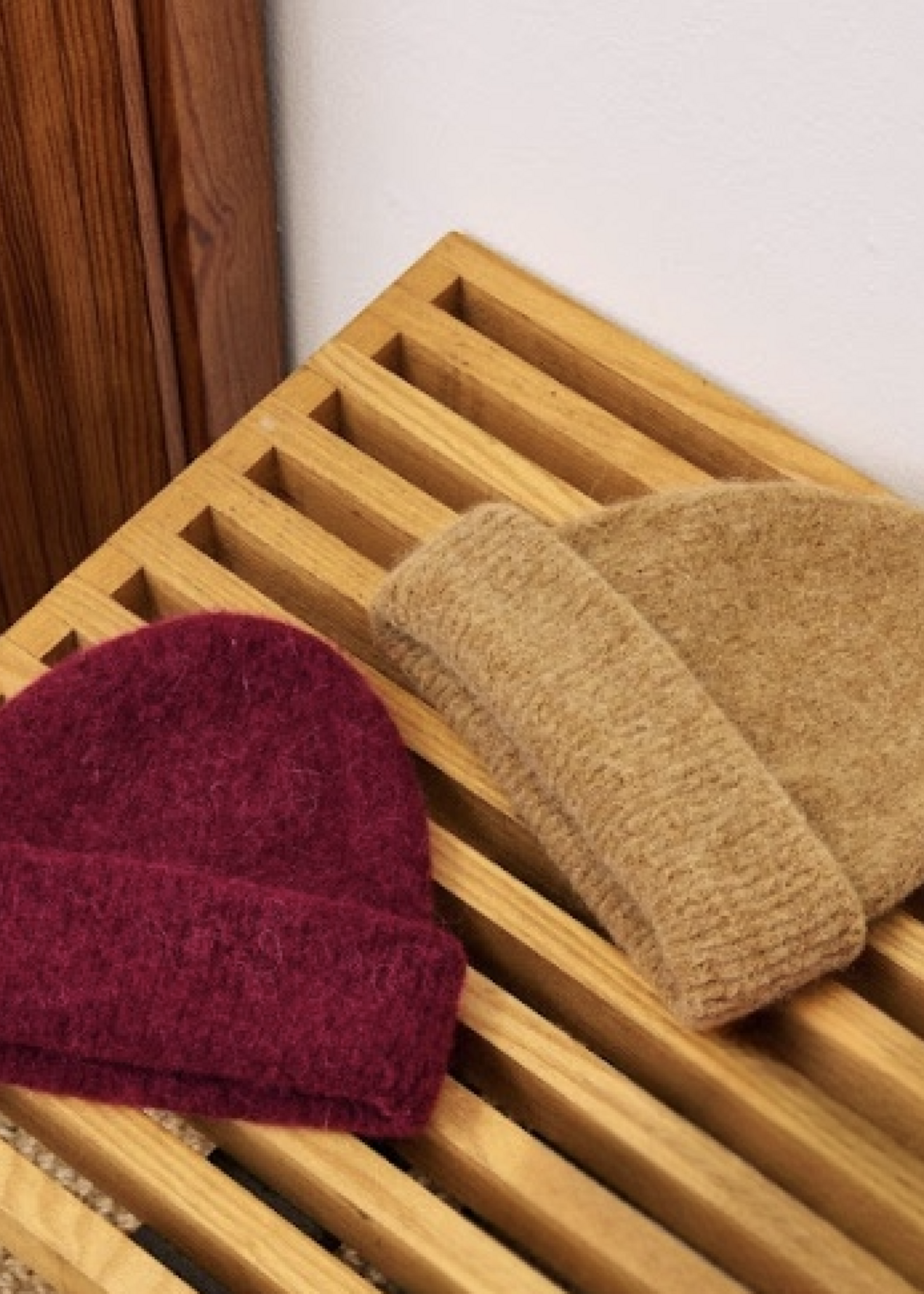 Elitaire Boutique Camel Wool Blend Beanie