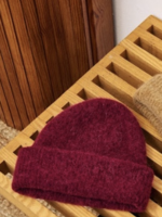 Elitaire Boutique Bordeaux Wool Blend Beanie