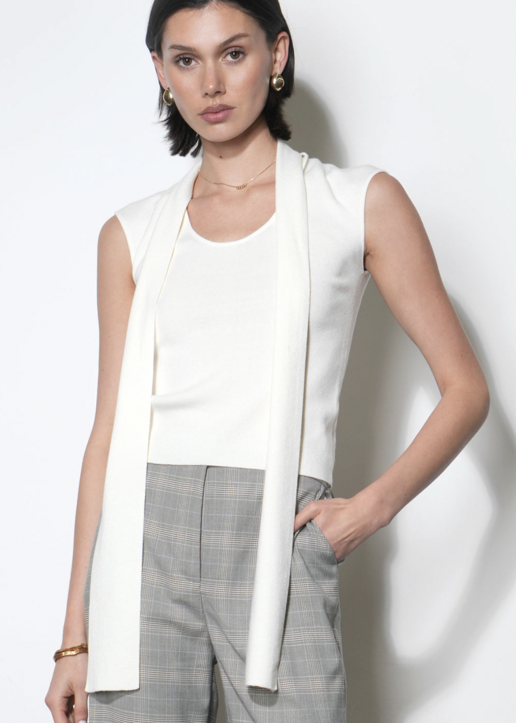 Elitaire Boutique Hannah Scarf Knit Top