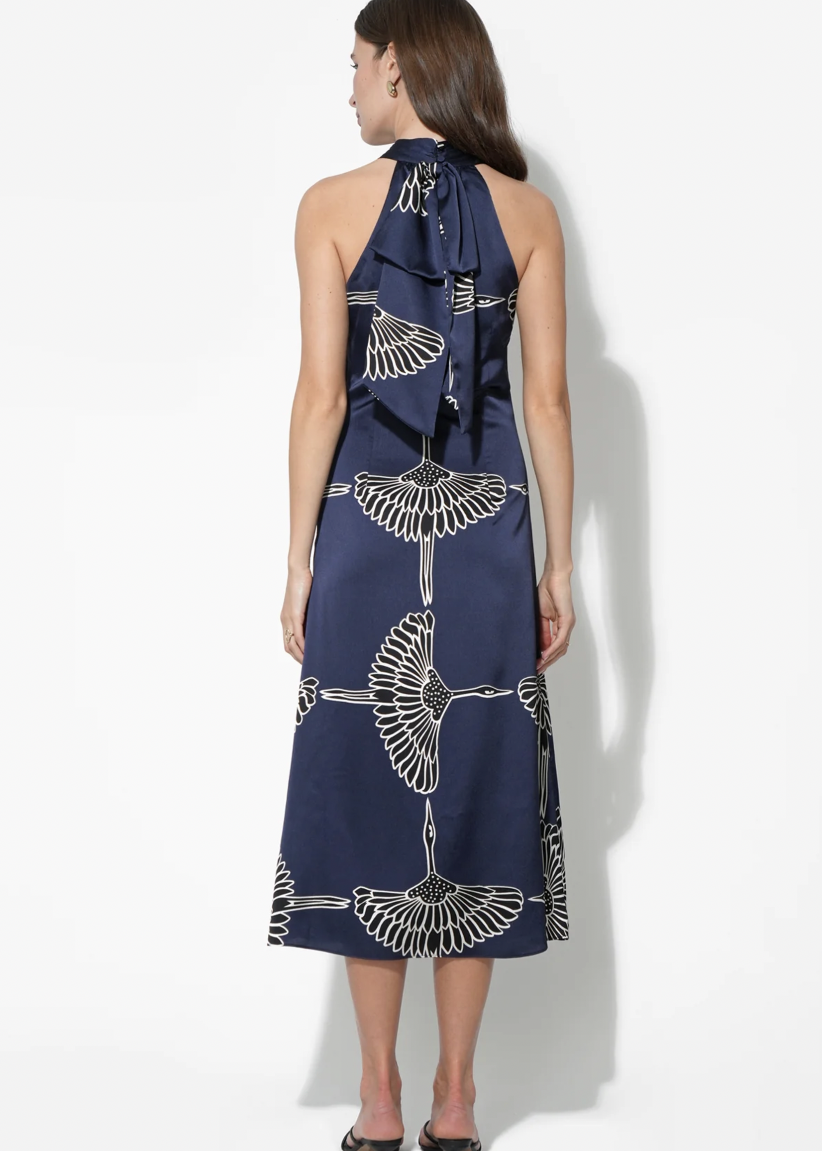 Elitaire Boutique Cecelia Halter Midi Dress