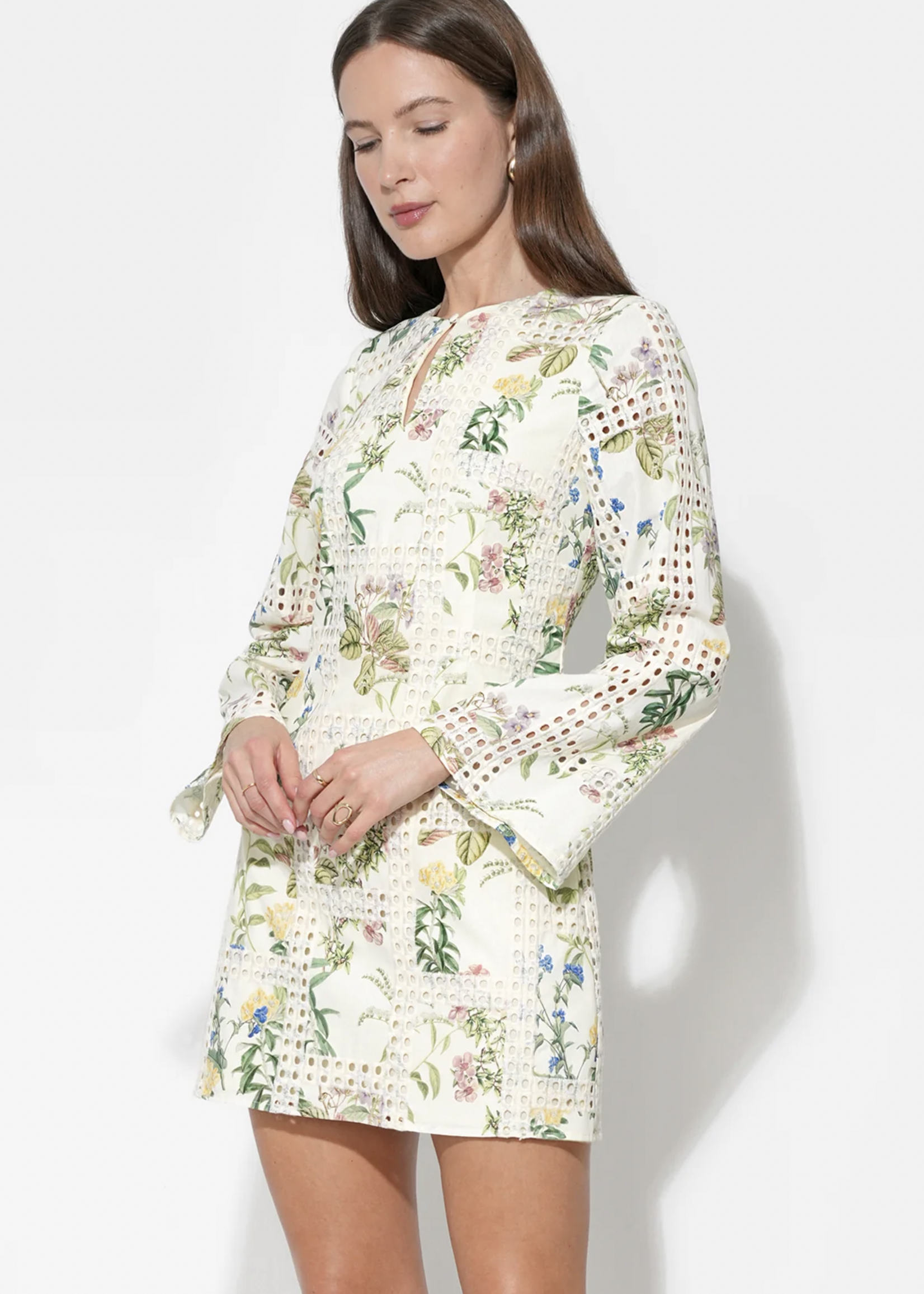 Elitaire Boutique Marshall Embroidered Mini Dress