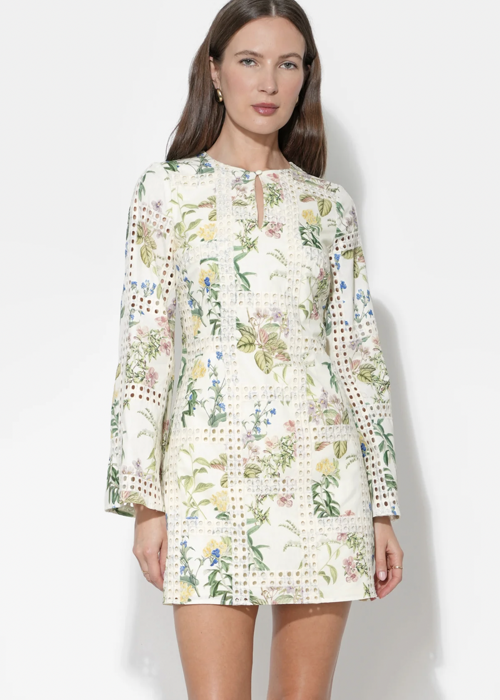 Elitaire Boutique Marshall Embroidered Mini Dress