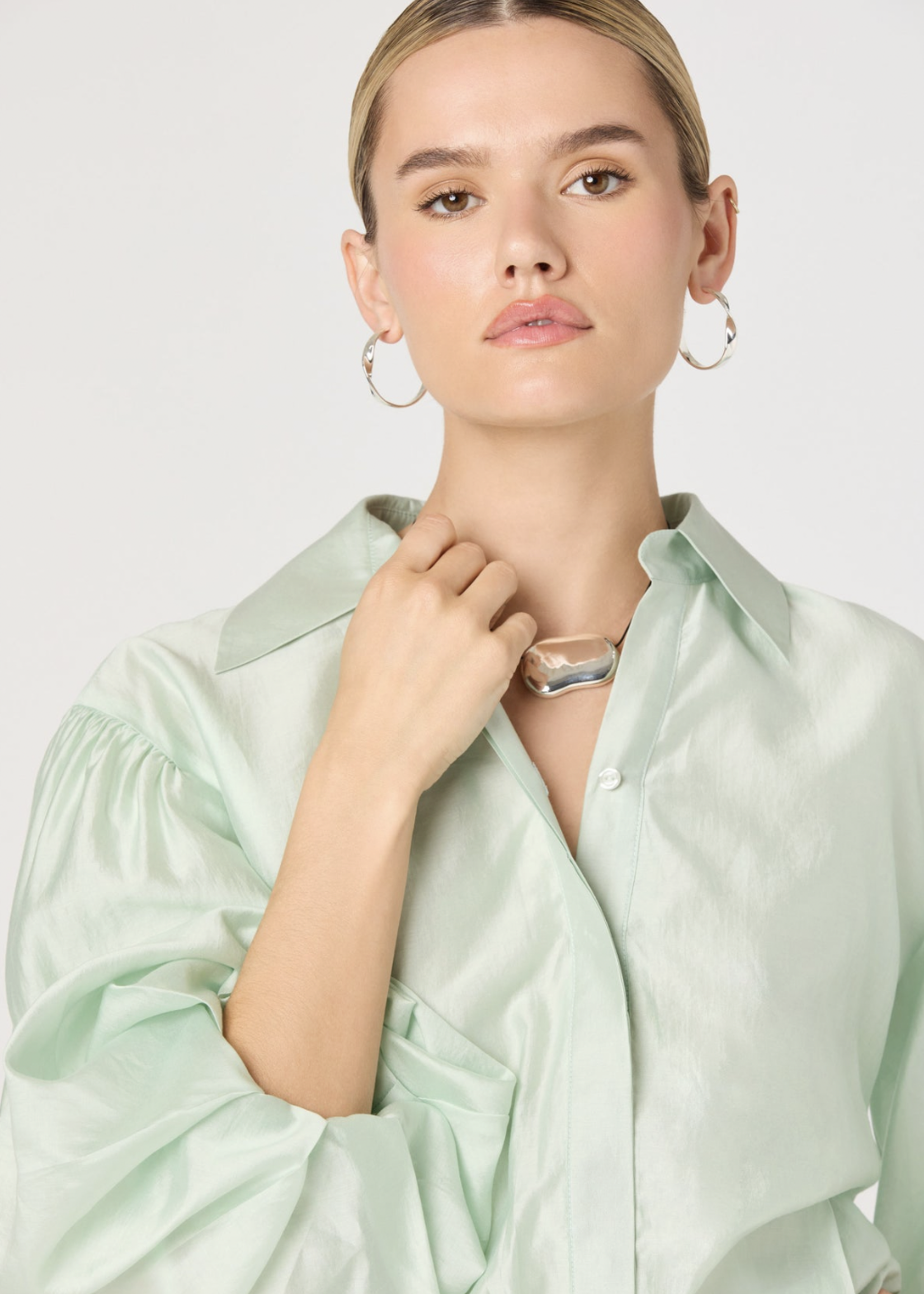 Elitaire Boutique Cordey Top in Mint