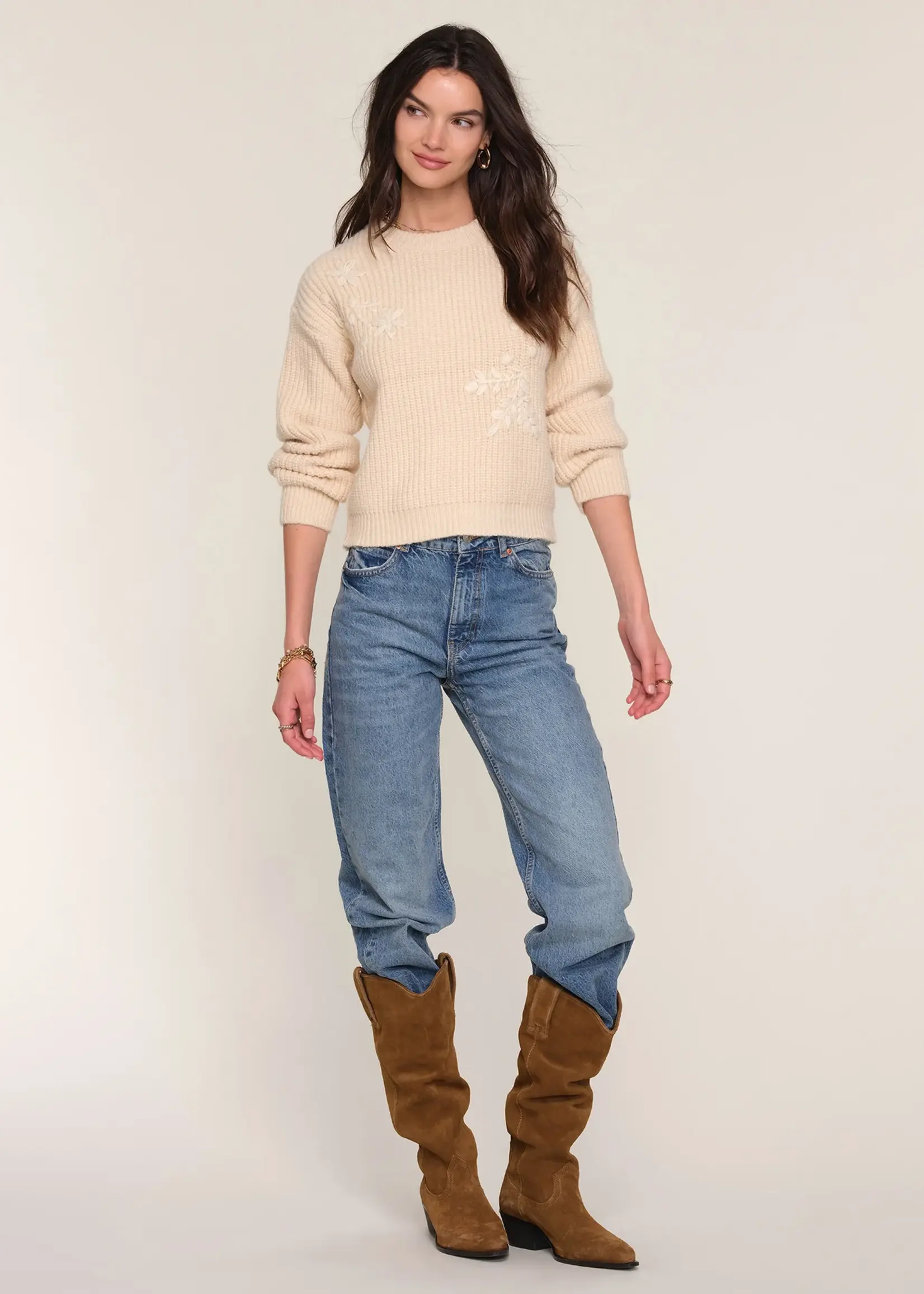Elitaire Boutique Ellie Cream Sweater