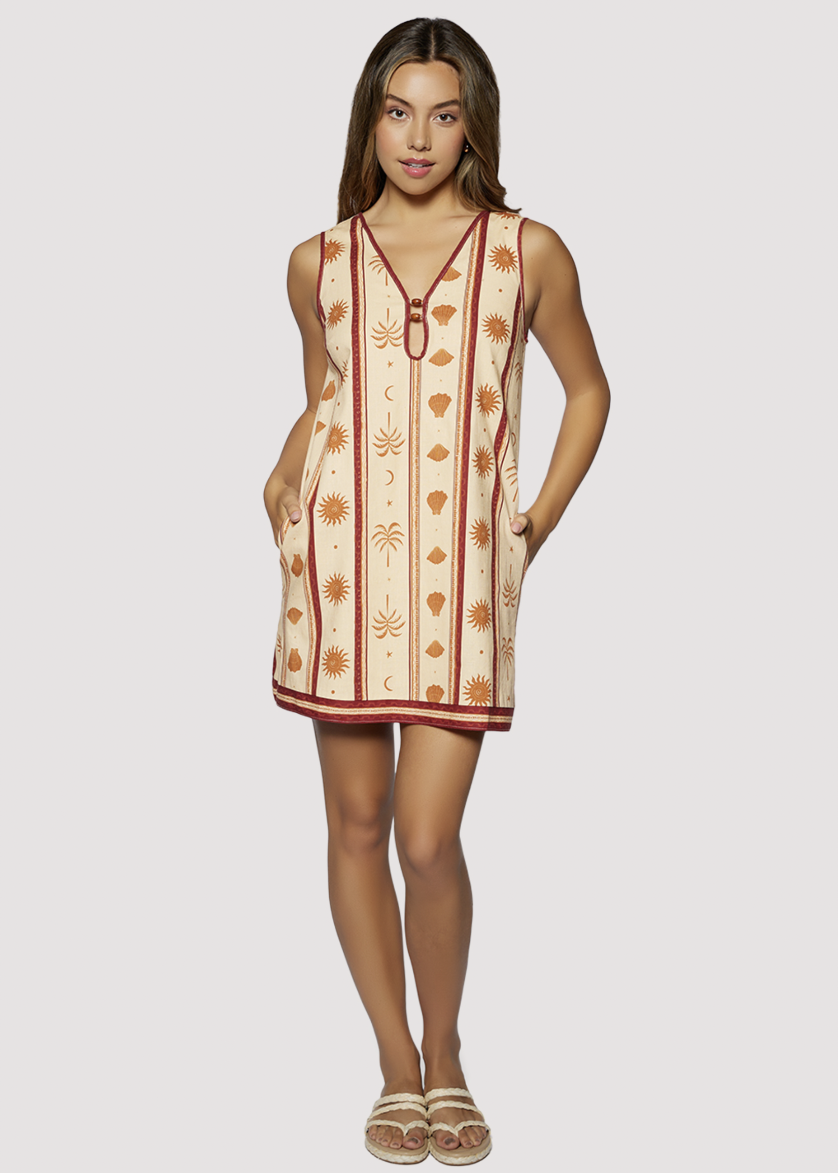 Elitaire Boutique Coral Faire Mini Dress