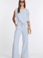 Elitaire Boutique Serafina Pants in Blue Stripe