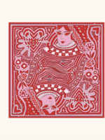 Elitaire Boutique Queen of Hearts Silk Scarf by Swells