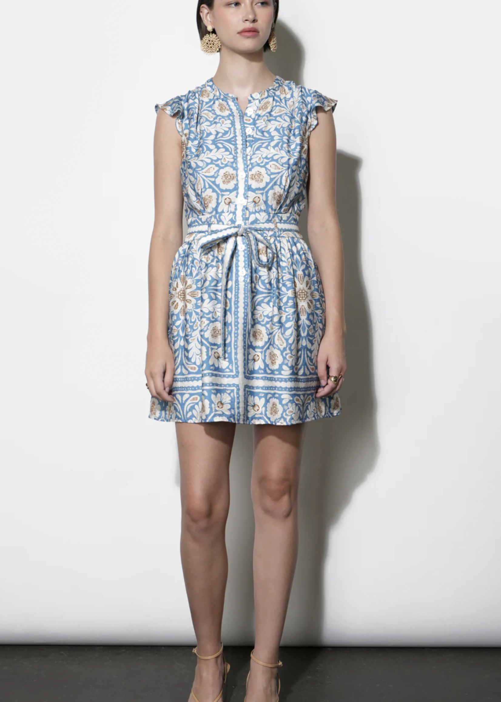 Elitaire Boutique Bailey Flutter Sleeve Dress