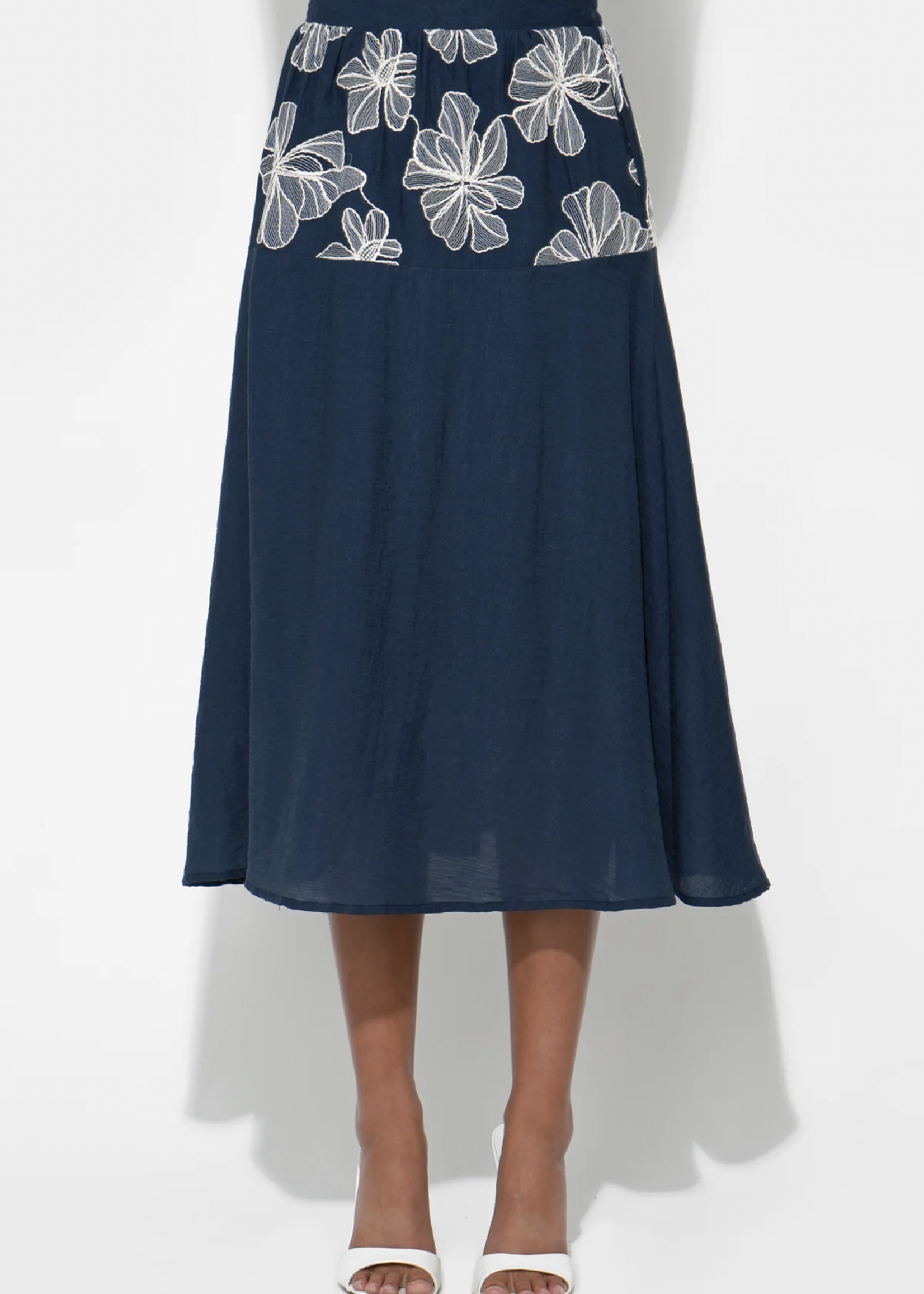 Elitaire Boutique Alani Embroidered Skirt