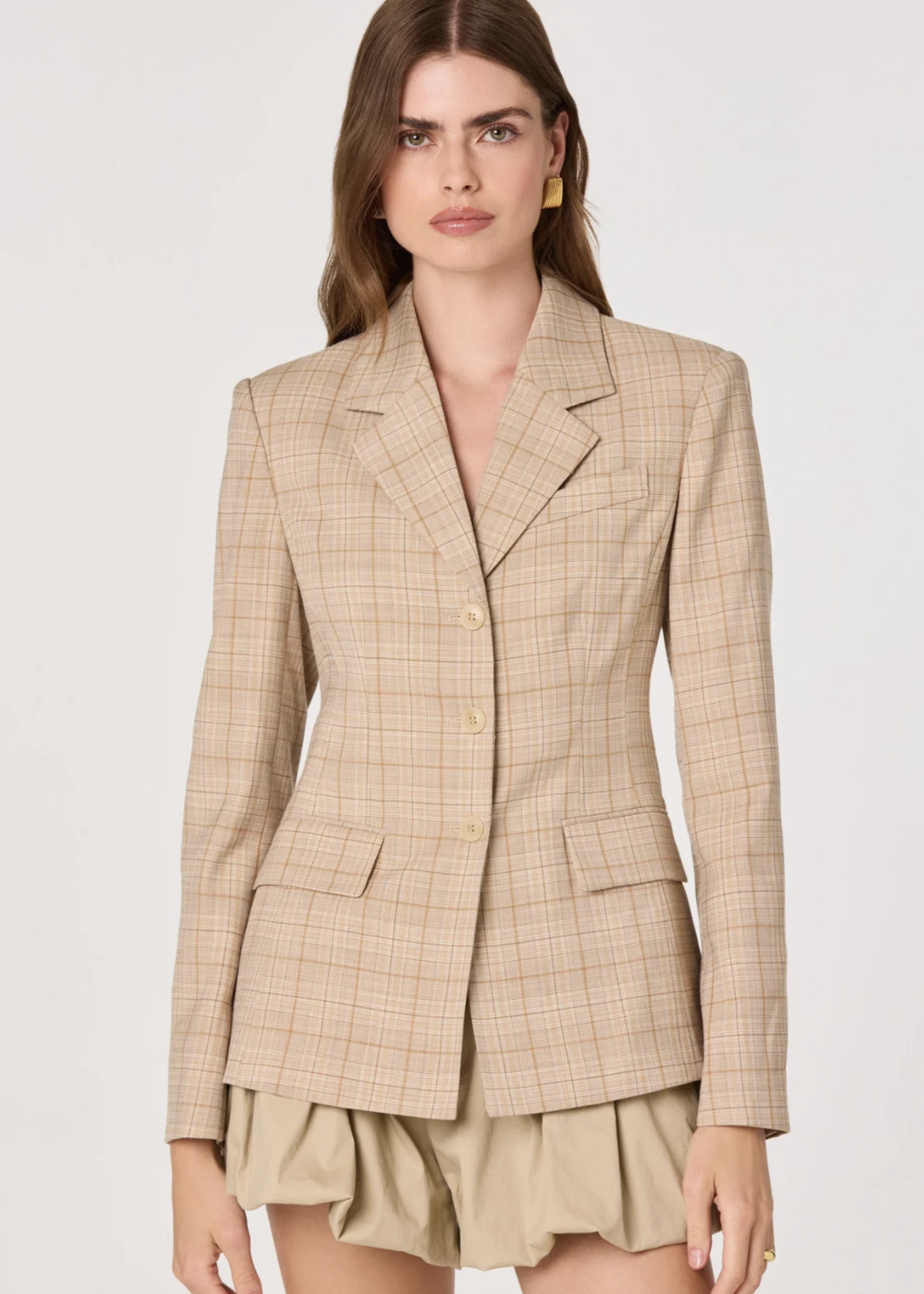 Elitaire Boutique Valor Plaid Blazer