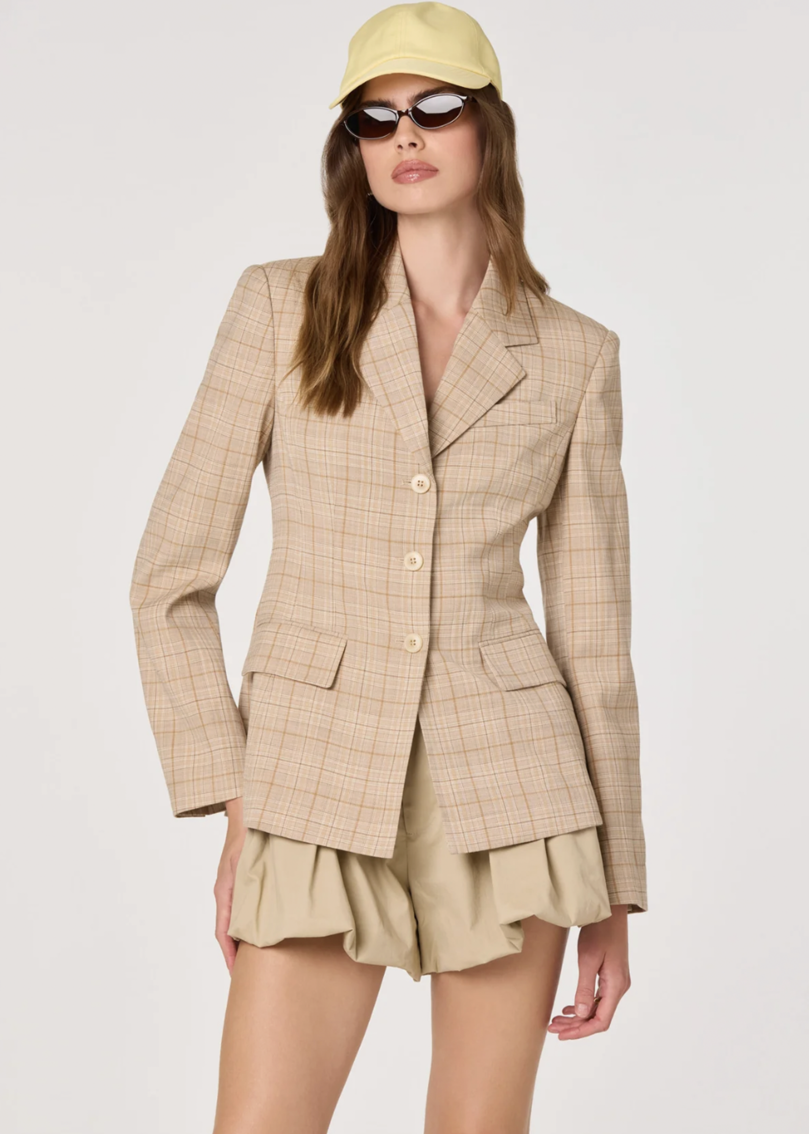 Elitaire Boutique Valor Plaid Blazer