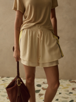 Elitaire Boutique Canary Stripe Shorts