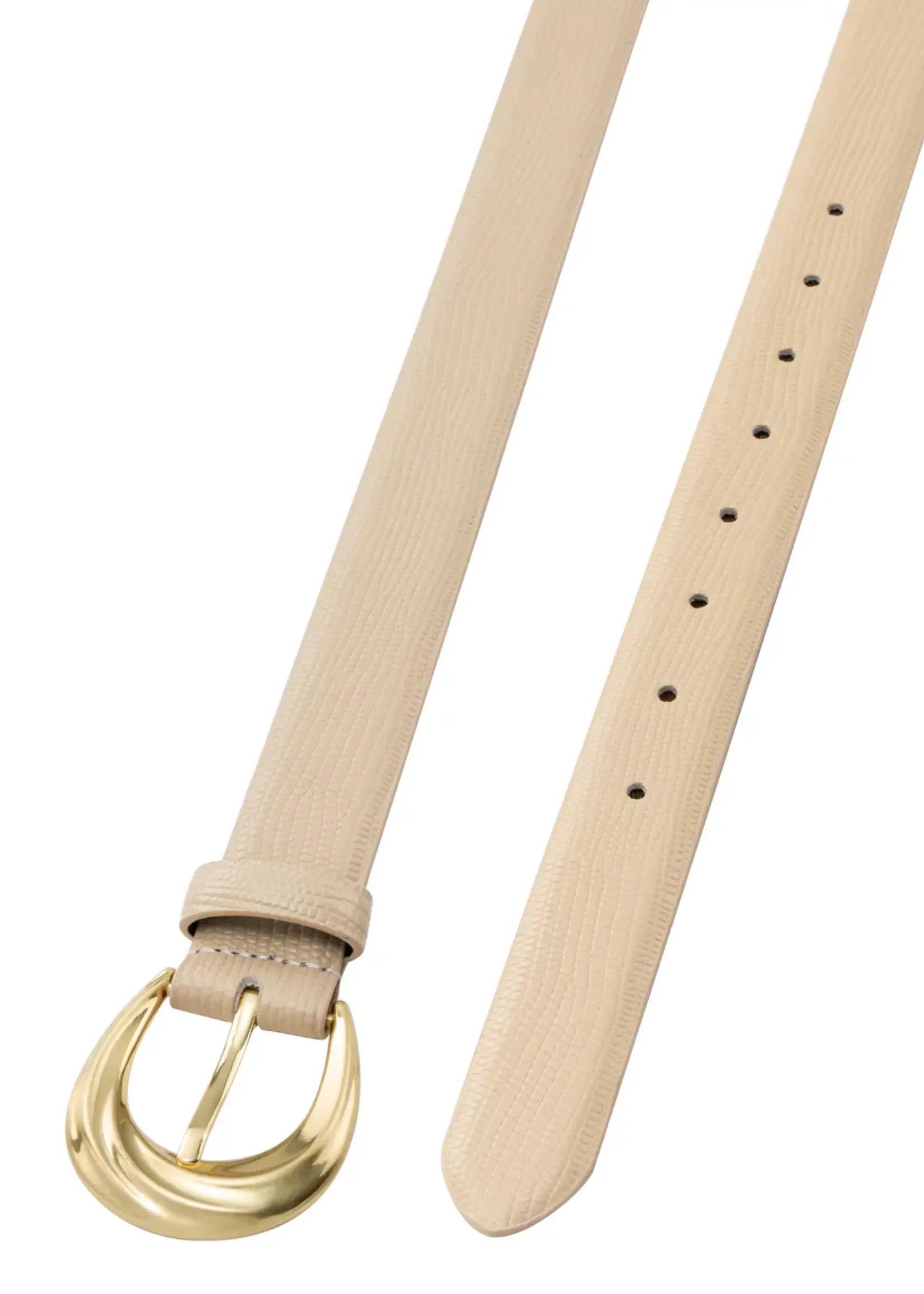 Elitaire Boutique The Antica Belt in Almond Lizard
