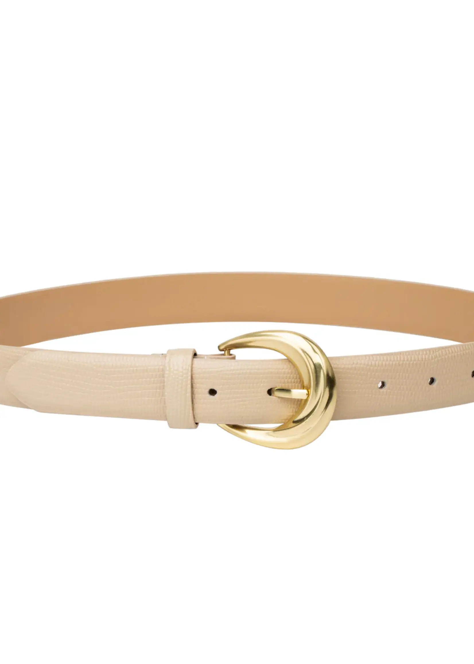 Elitaire Boutique The Antica Belt in Almond Lizard