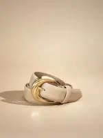 Elitaire Boutique The Antica Belt in Almond Lizard