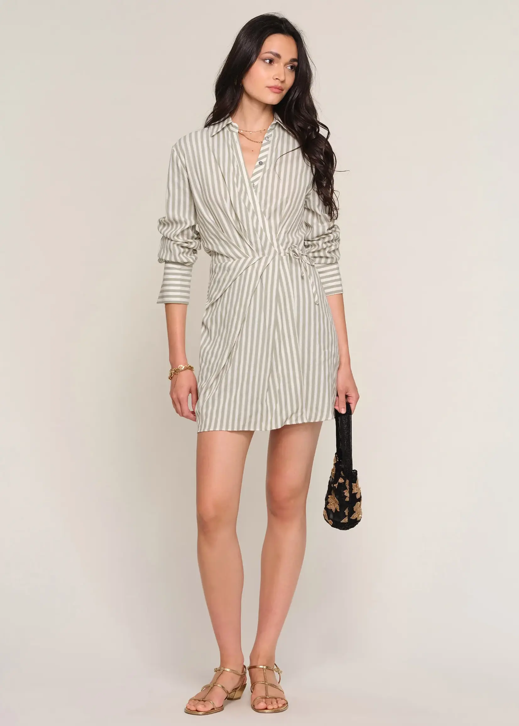 Elitaire Boutique Azaline Wrap Shirt Dress