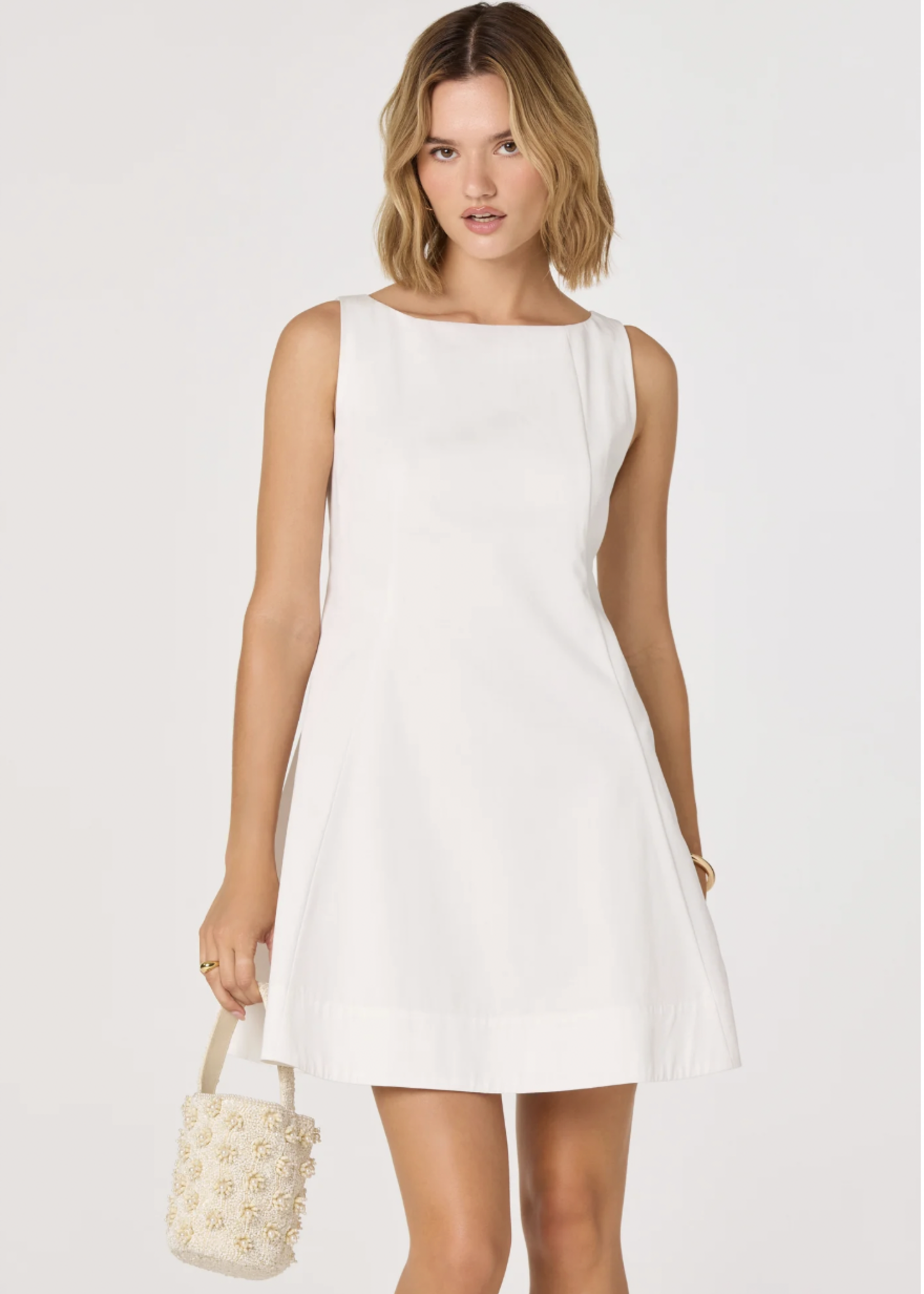 Elitaire Boutique Shyla Bow Dress in White