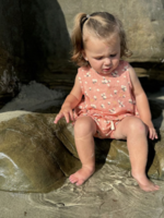 Elitaire Petite Aria Set in Peach Floral