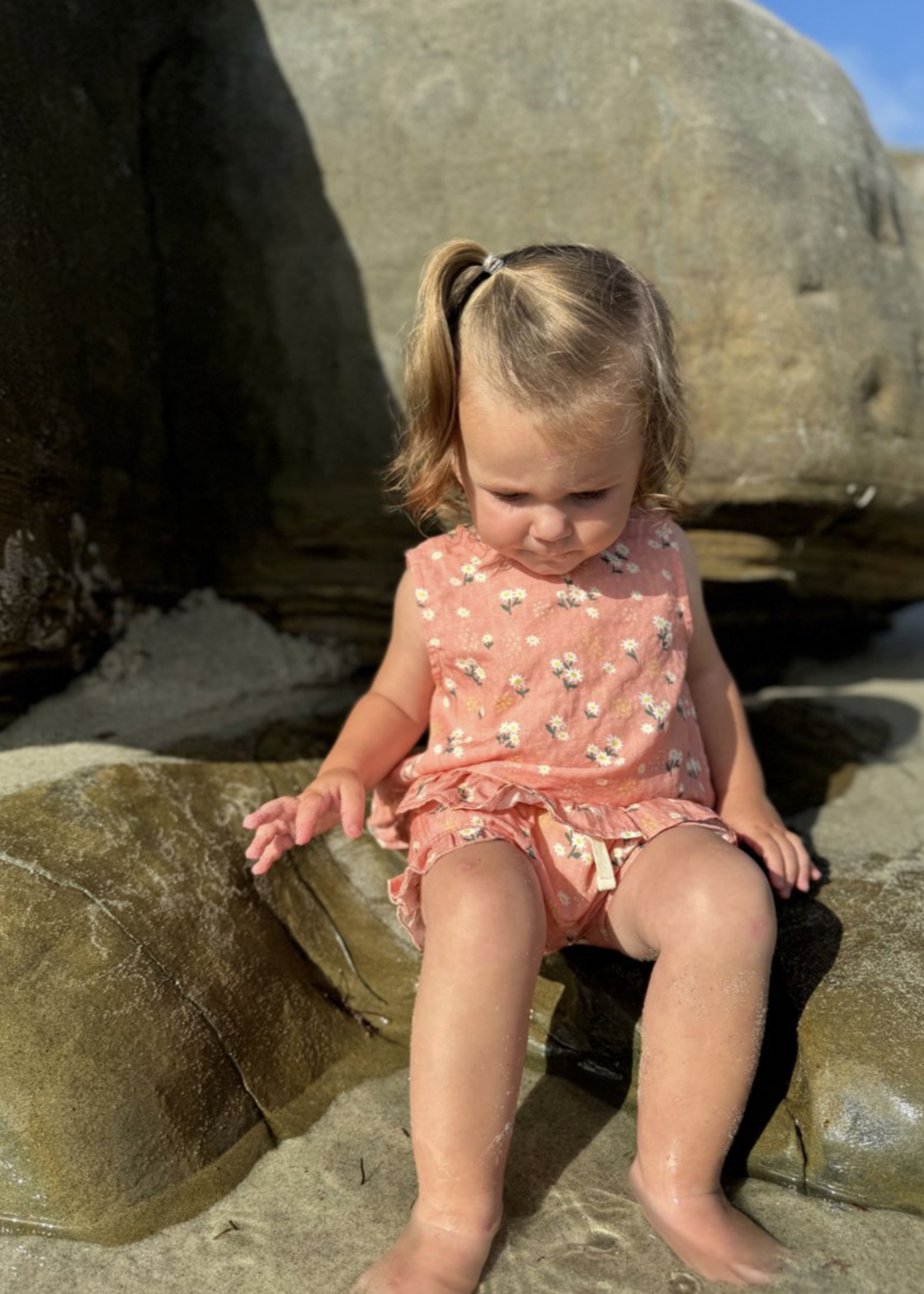 Elitaire Petite Aria Set in Peach Floral