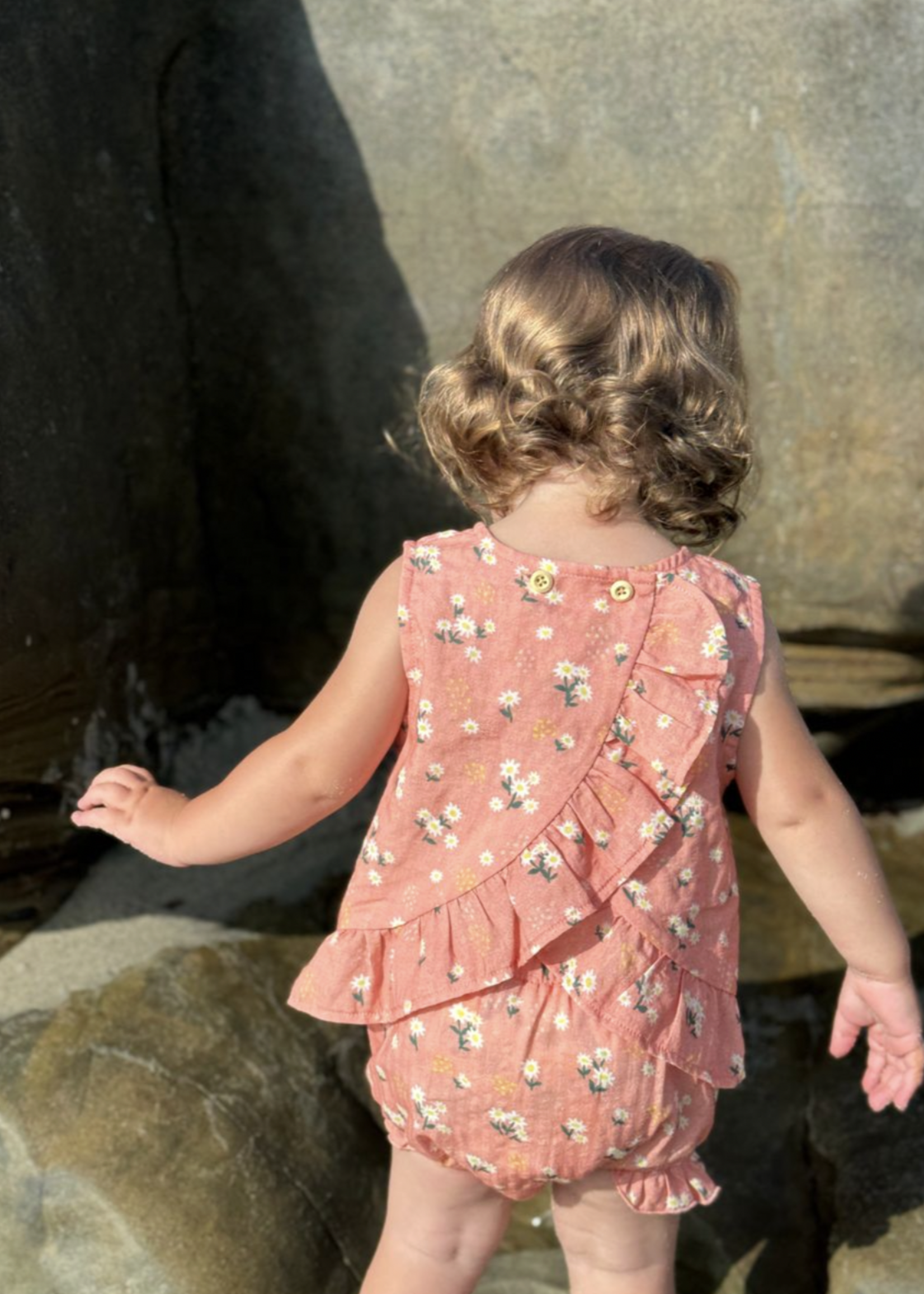 Elitaire Petite Aria Set in Peach Floral