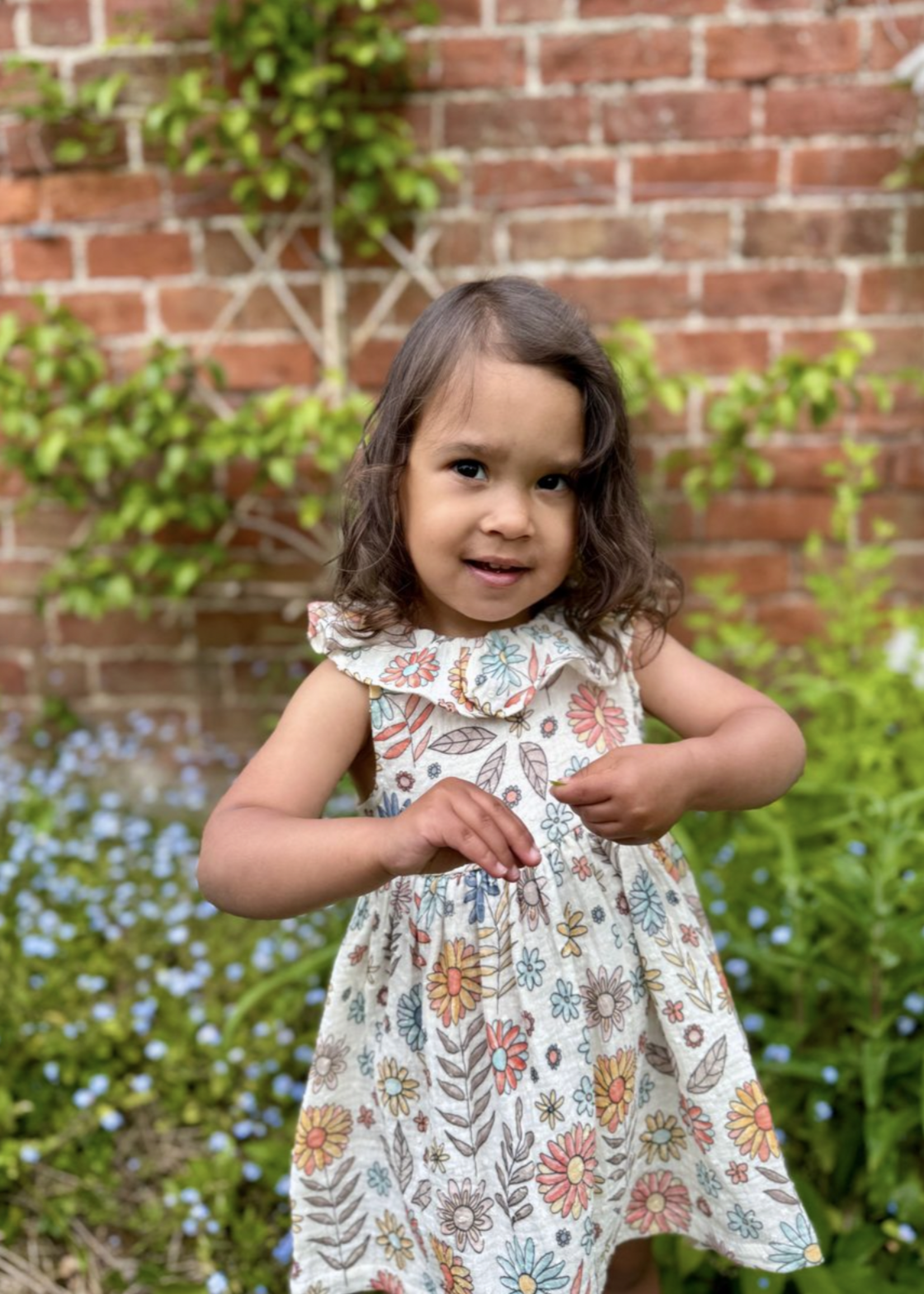 Elitaire Petite Beau Dress in Retro Floral