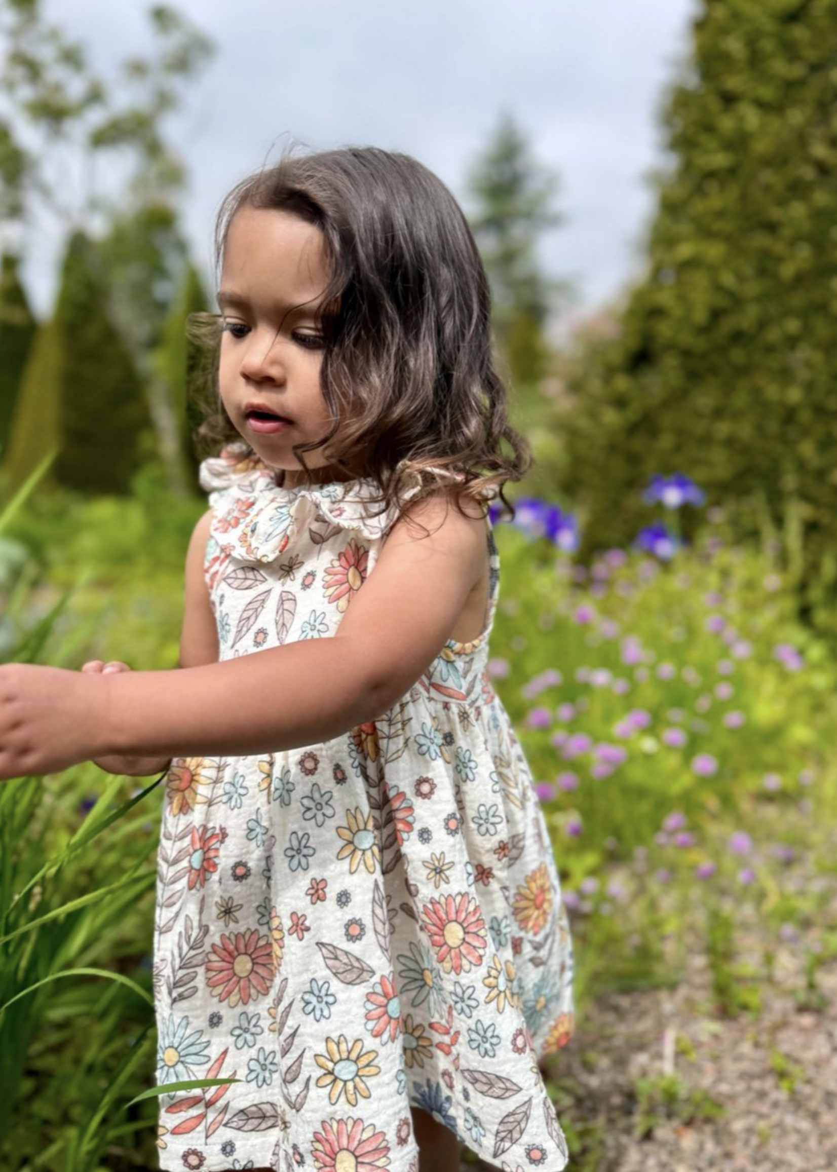 Elitaire Petite Beau Dress in Retro Floral