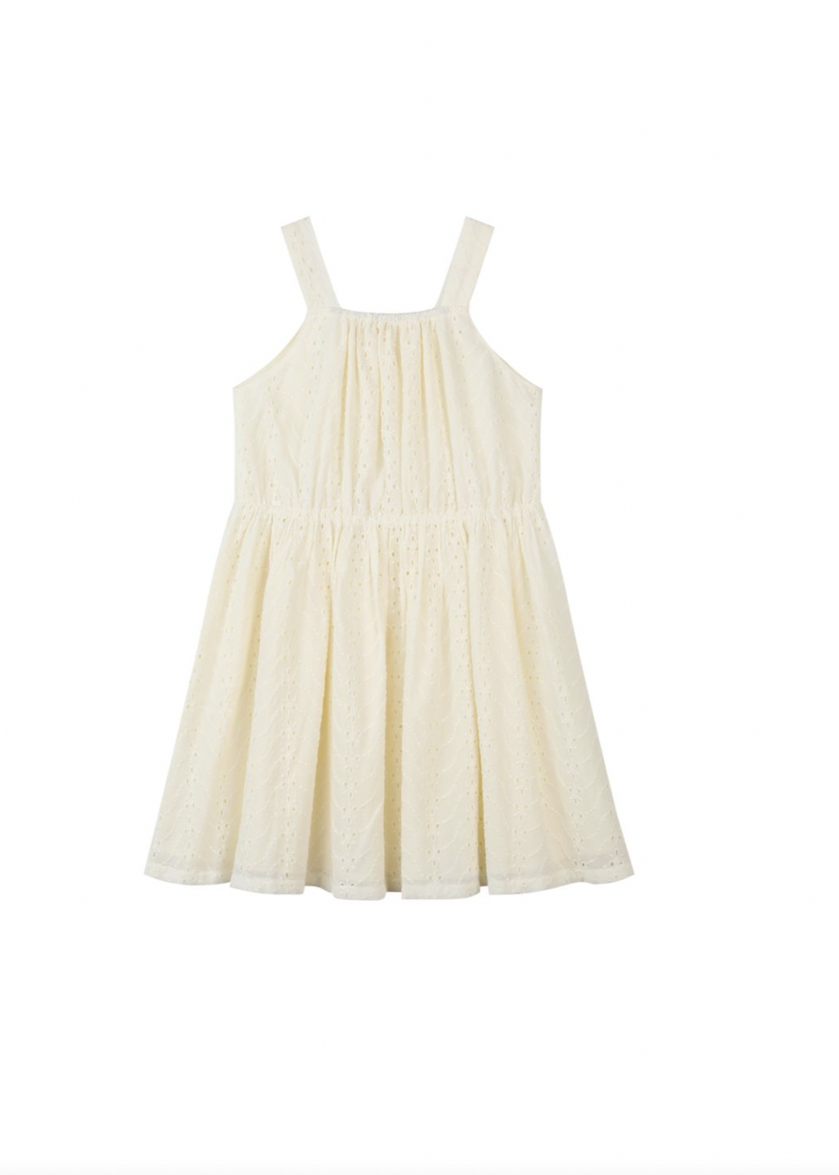 Elitaire Petite Sloane Dress in Cream Eyelet