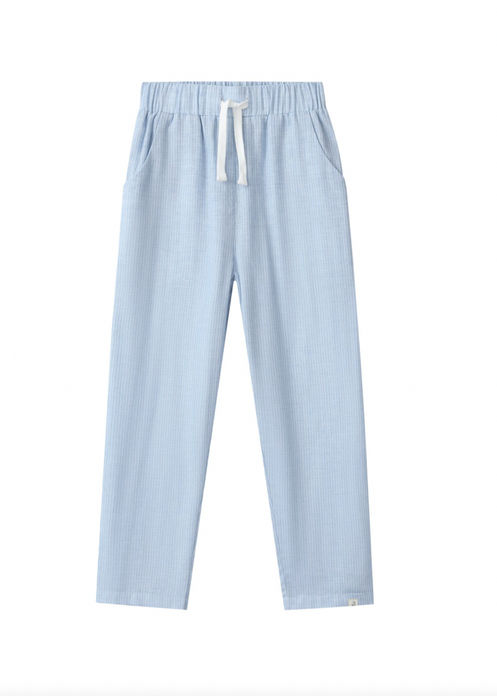 Elitaire Petite Bosun Gauze Pants in Chambray Stripe