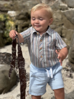 Elitaire Petite Newport Onesie/Shirt in Multi Stripe