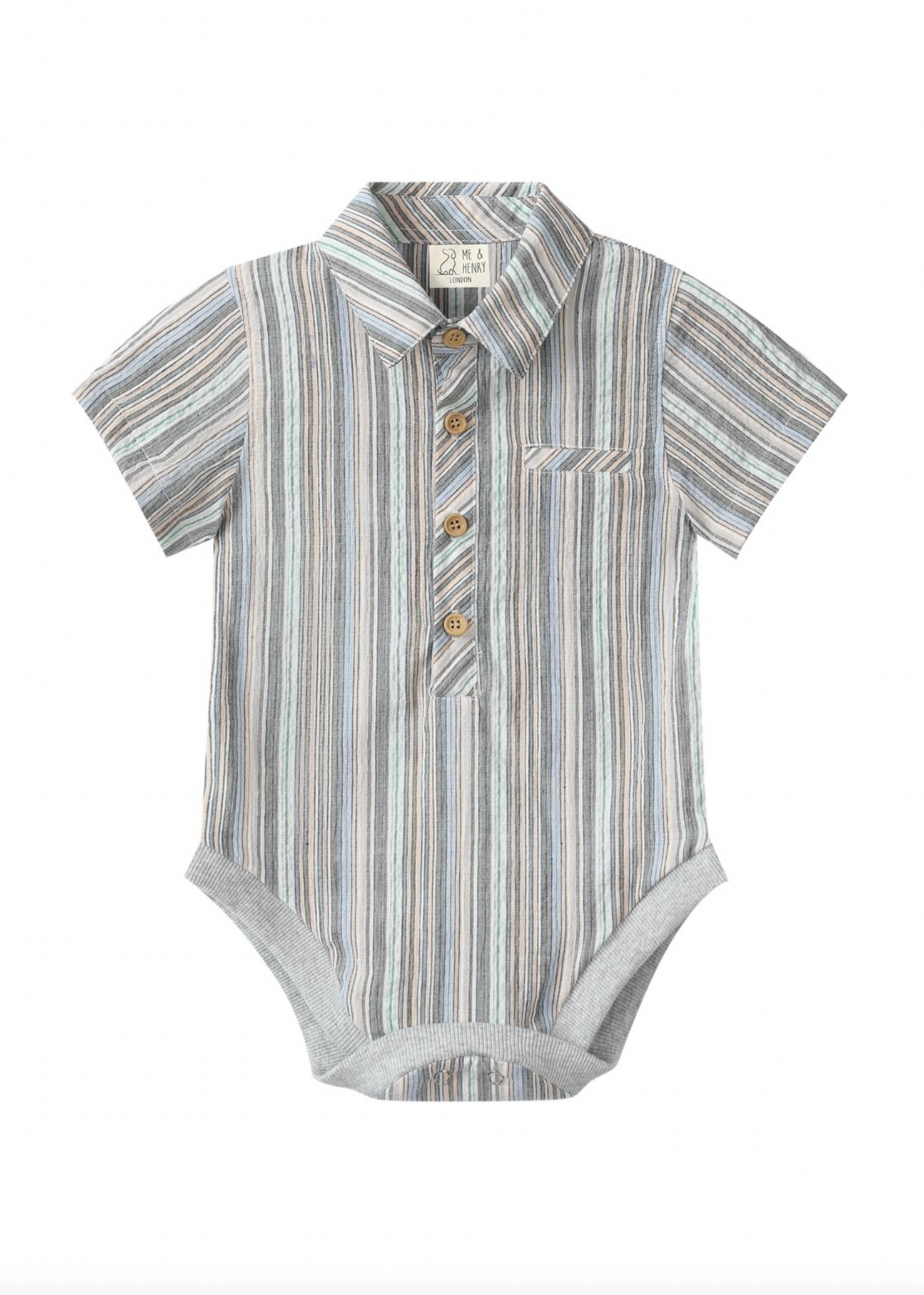 Elitaire Petite Newport Onesie/Shirt in Multi Stripe