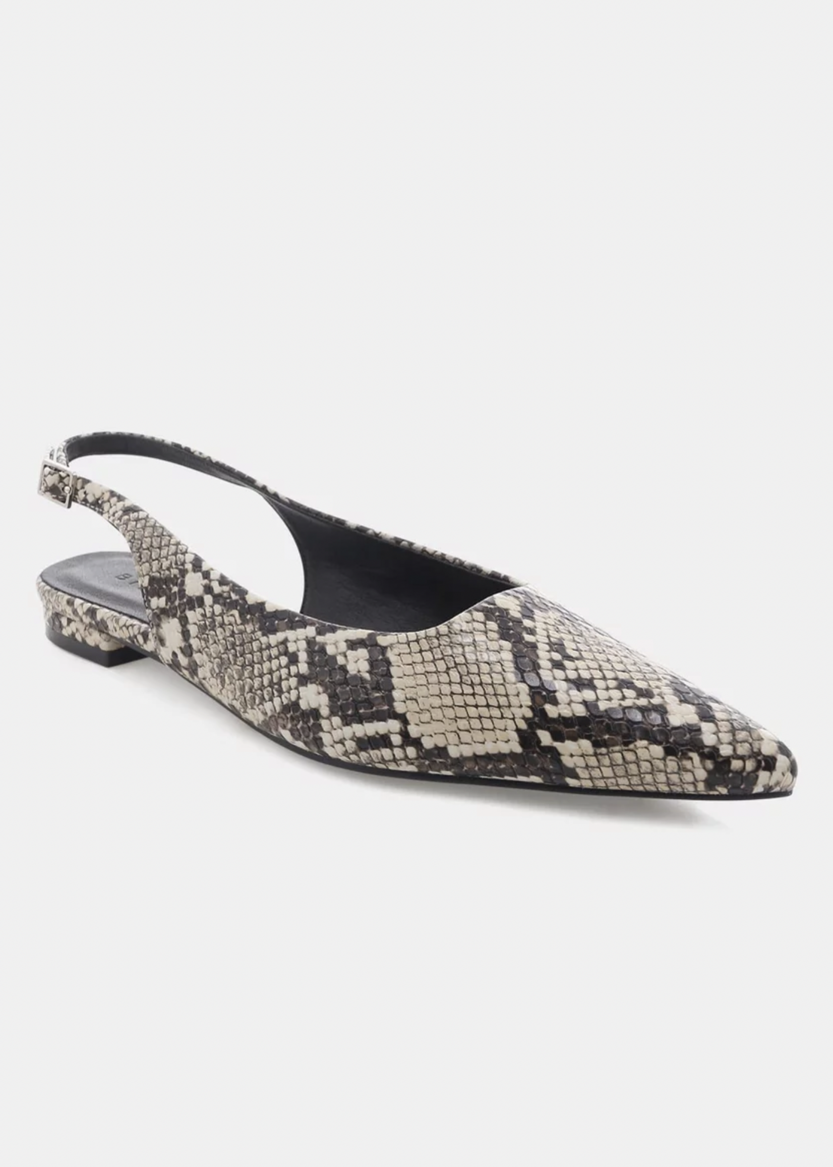 Elitaire Boutique Ismerelda Slingback Flat in Snake Print