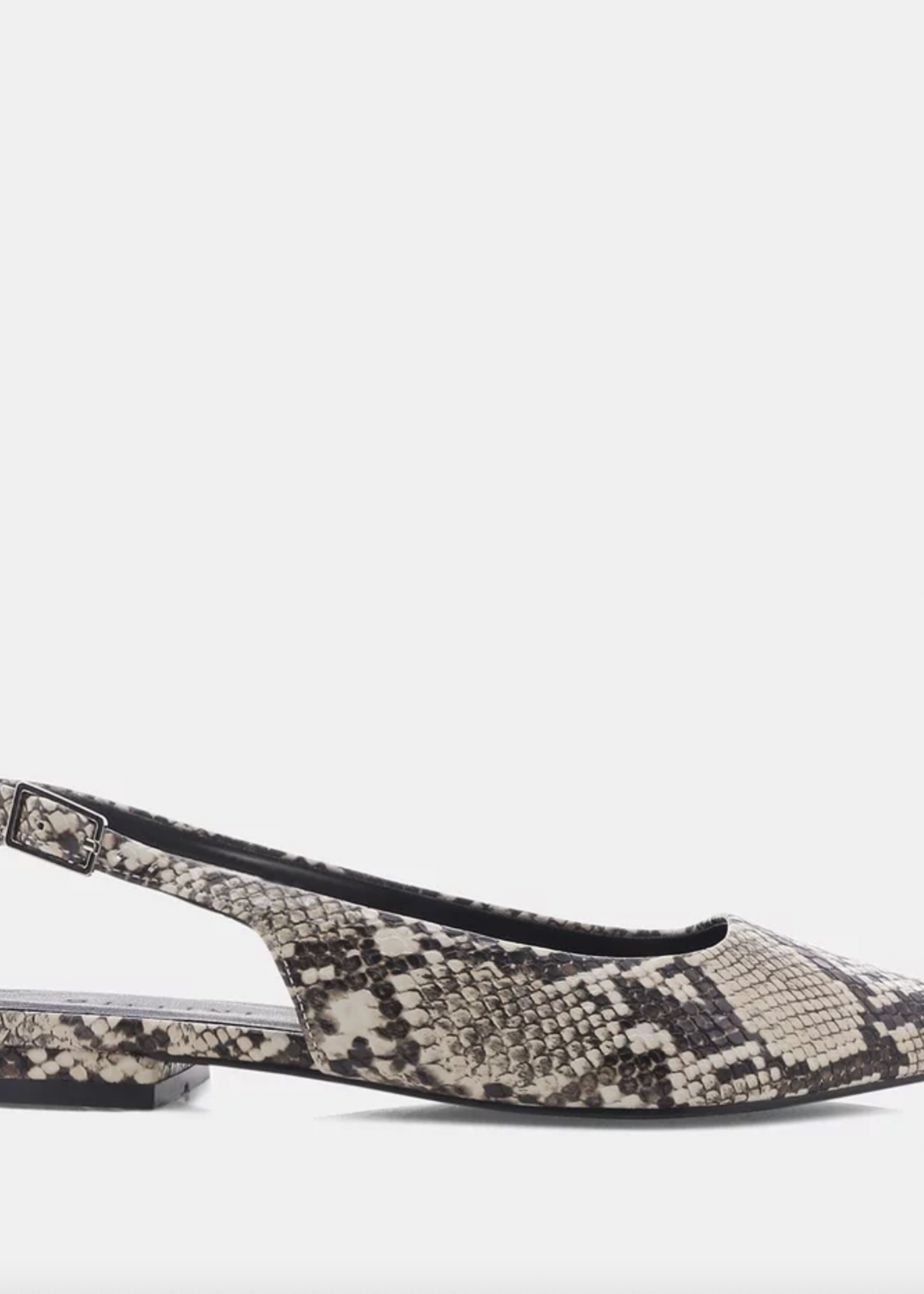 Elitaire Boutique Ismerelda Slingback Flat in Snake Print
