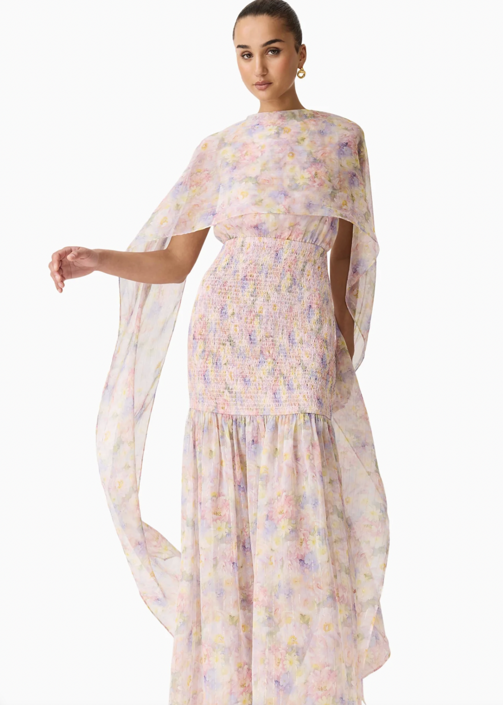 Elitaire Boutique Alindra Cape Gown