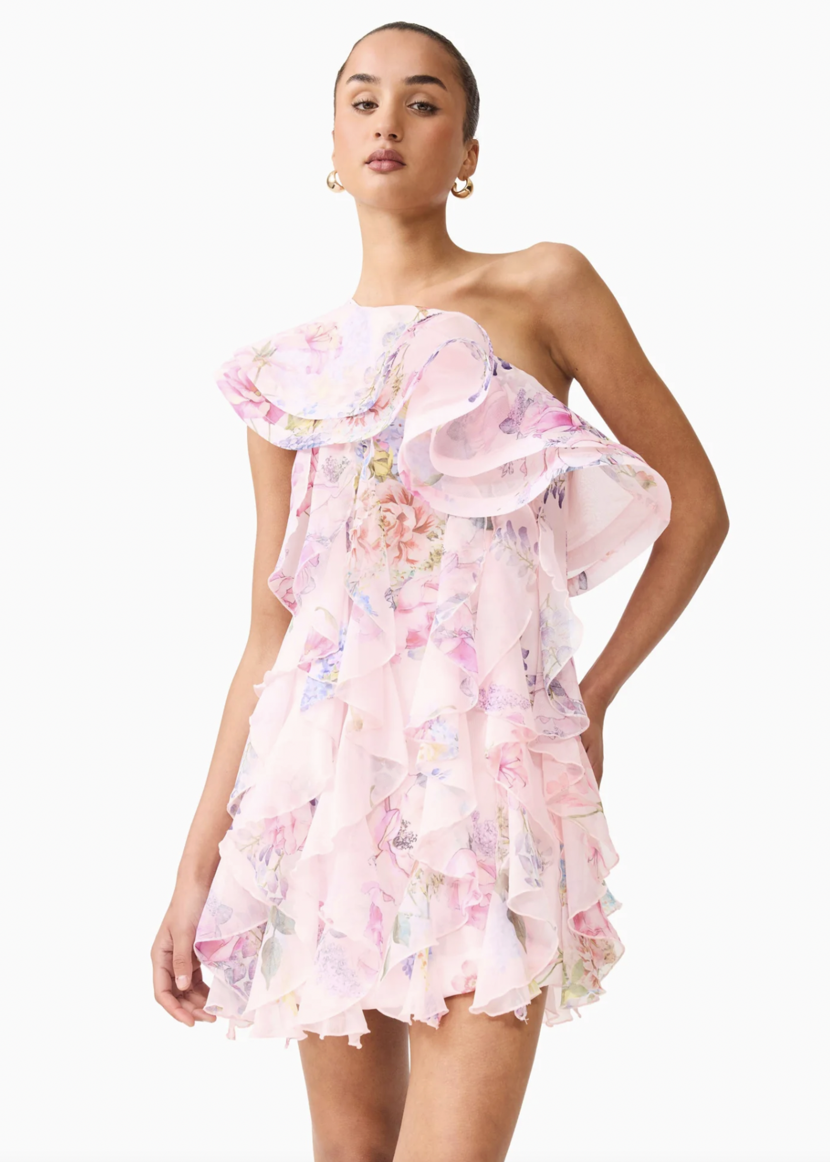 Elitaire Boutique Millie Ruffle Mini Dress