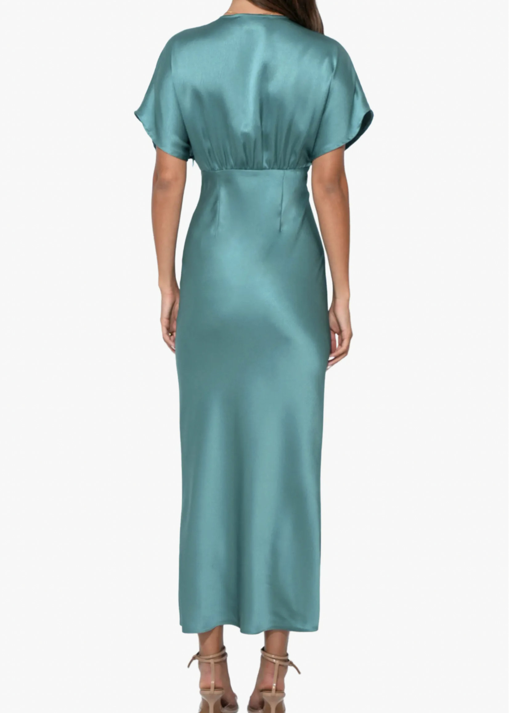 Elitaire Boutique Charlotte Flutter Sleeve Midi Dress