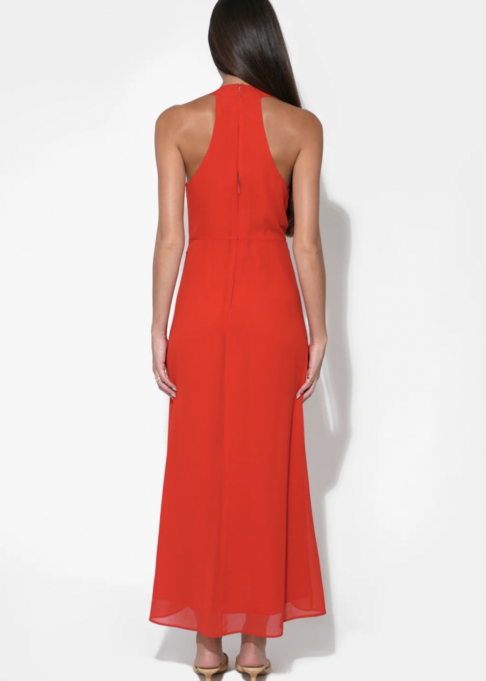 Elitaire Boutique Jesika Halter Midi Dress