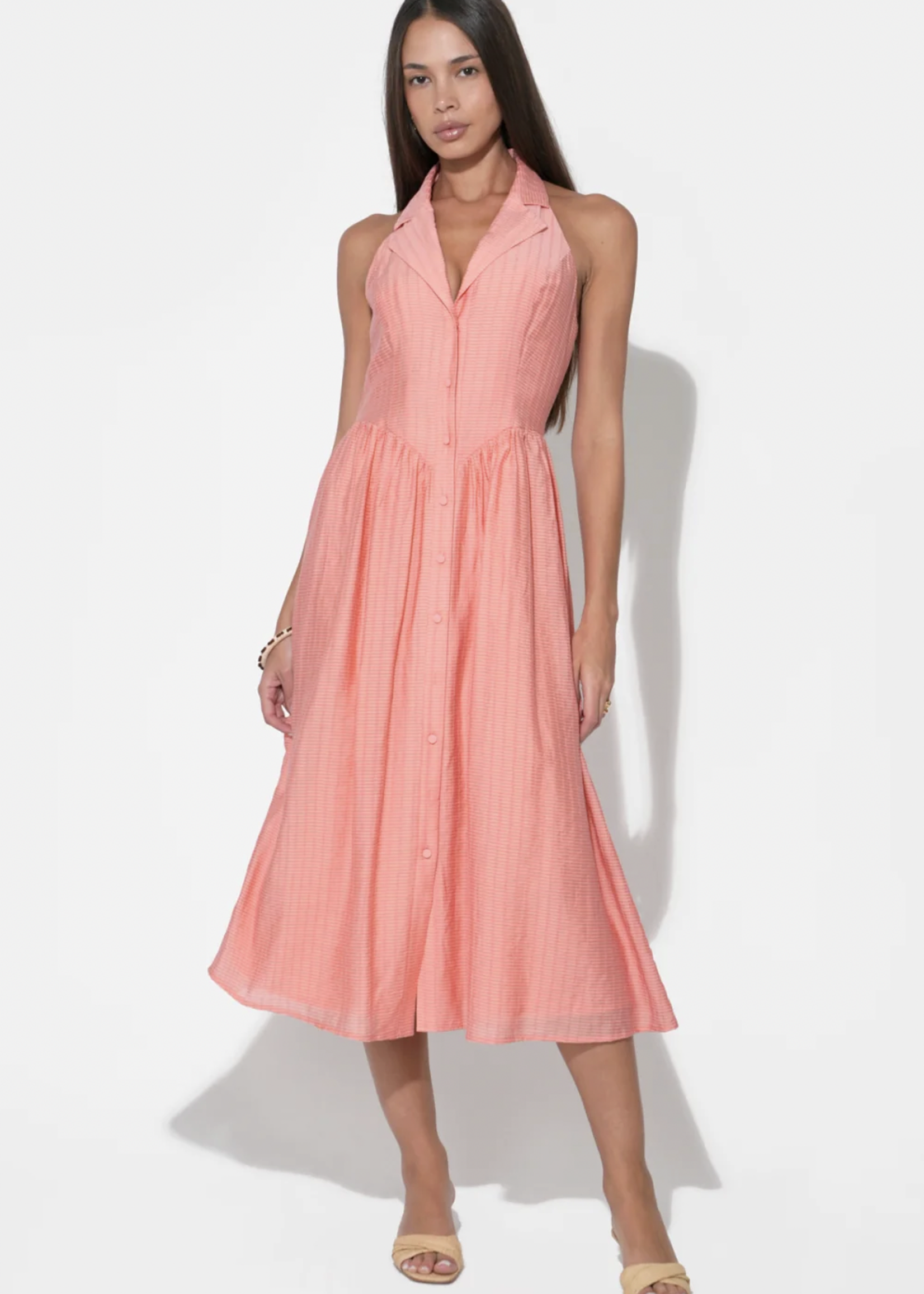 Elitaire Boutique Mia Halter Midi Dress