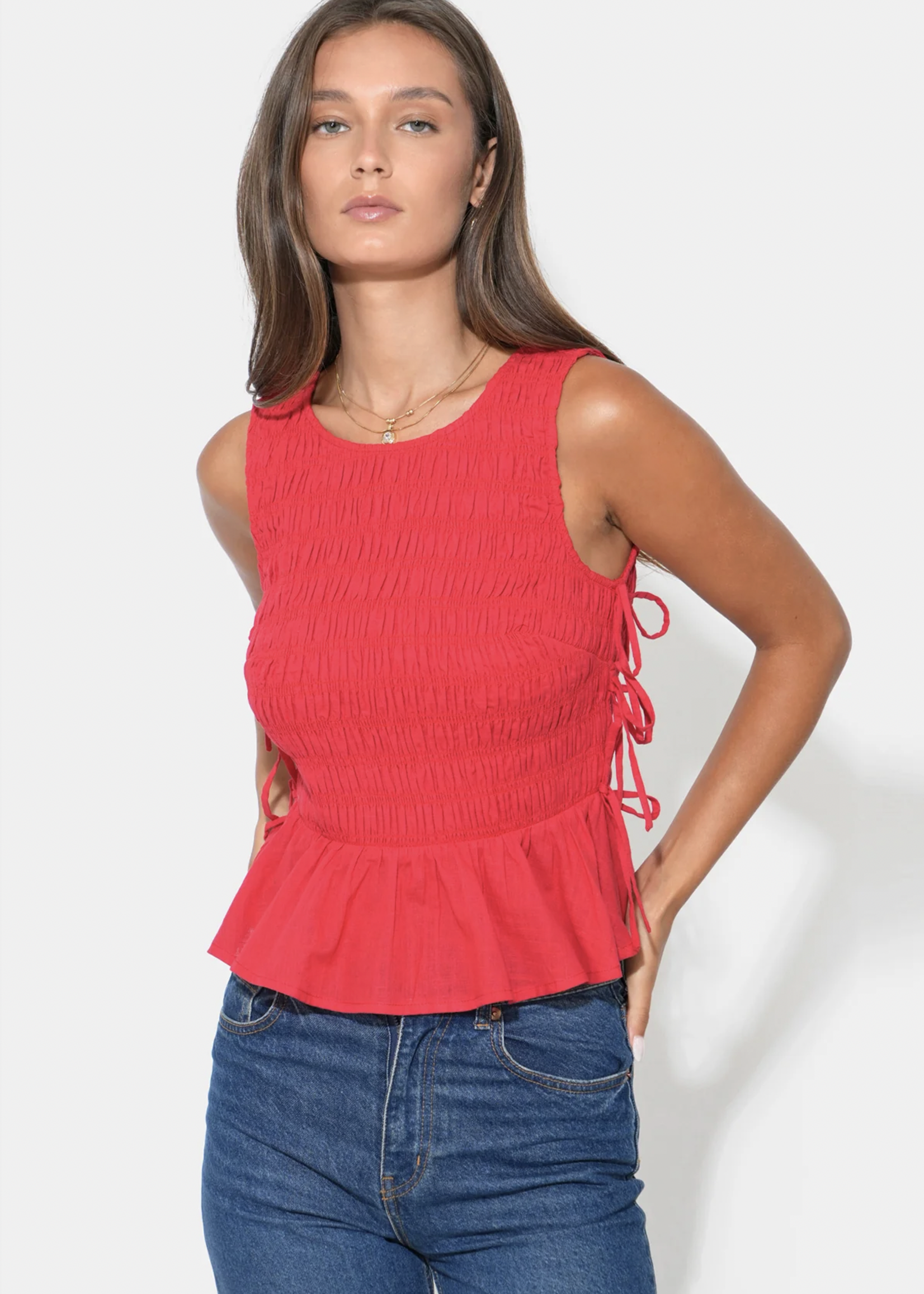 Elitaire Boutique Vivian Smocked Top