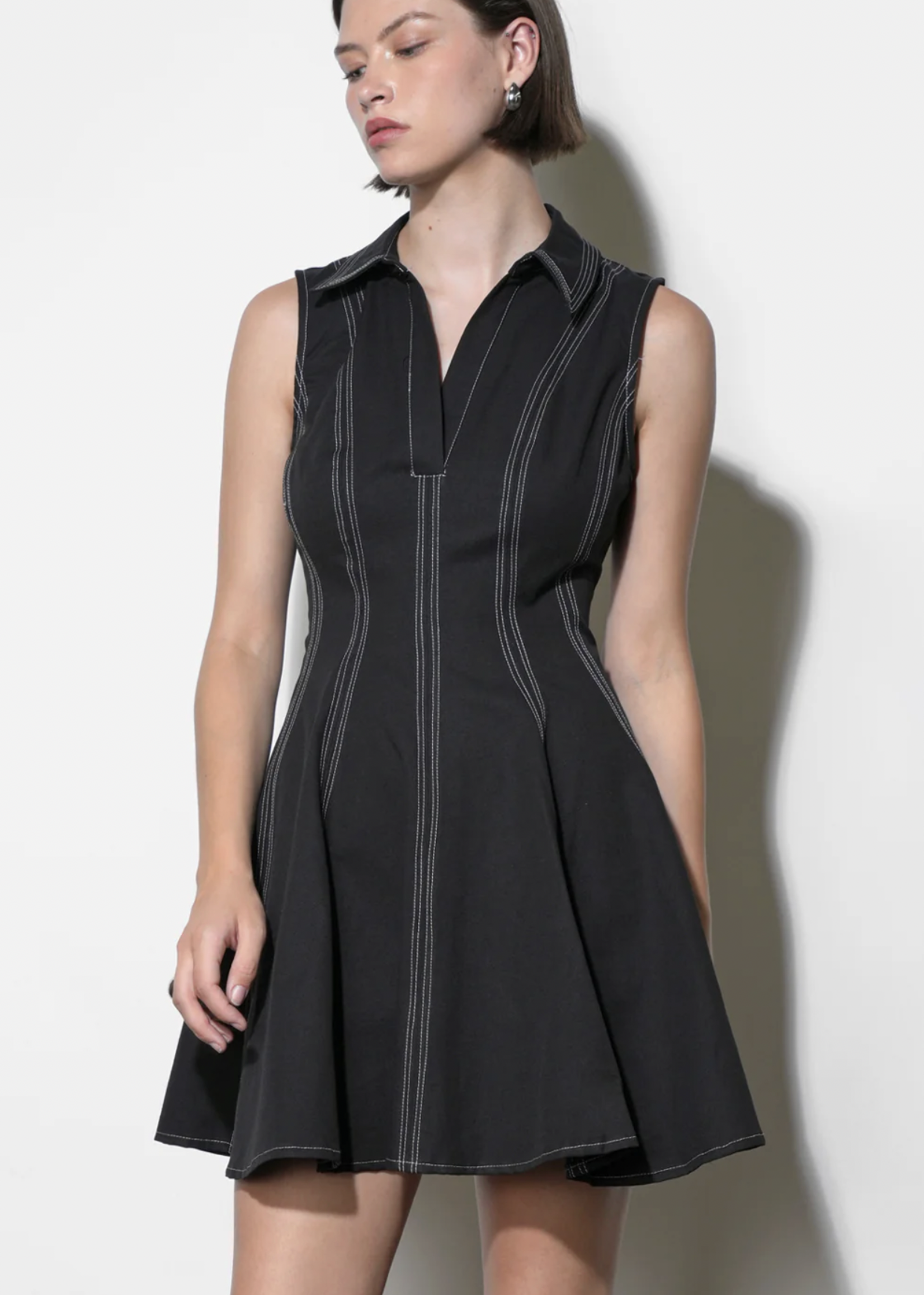 Elitaire Boutique Sydney Topstitch Mini Dress