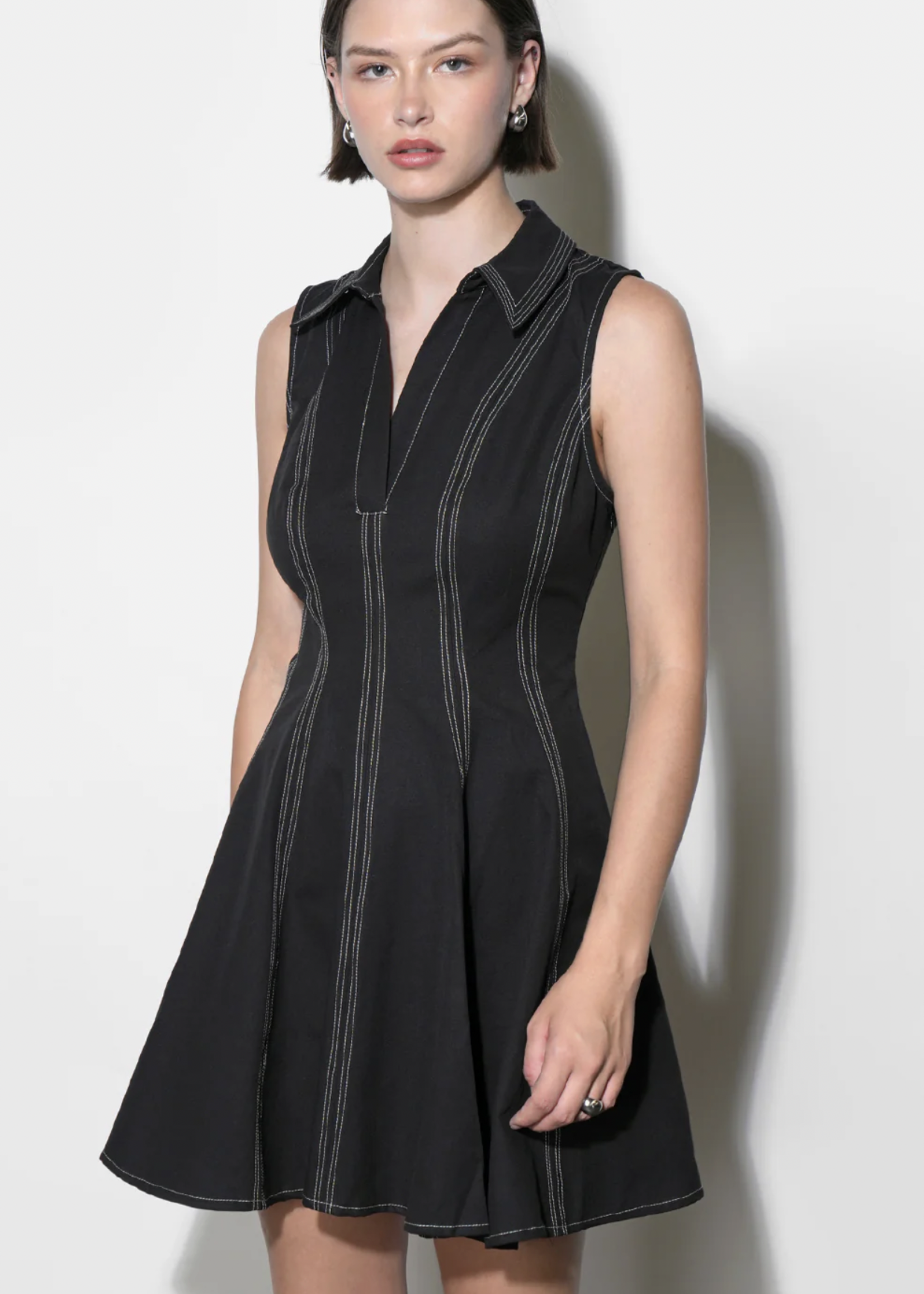 Elitaire Boutique Sydney Topstitch Mini Dress