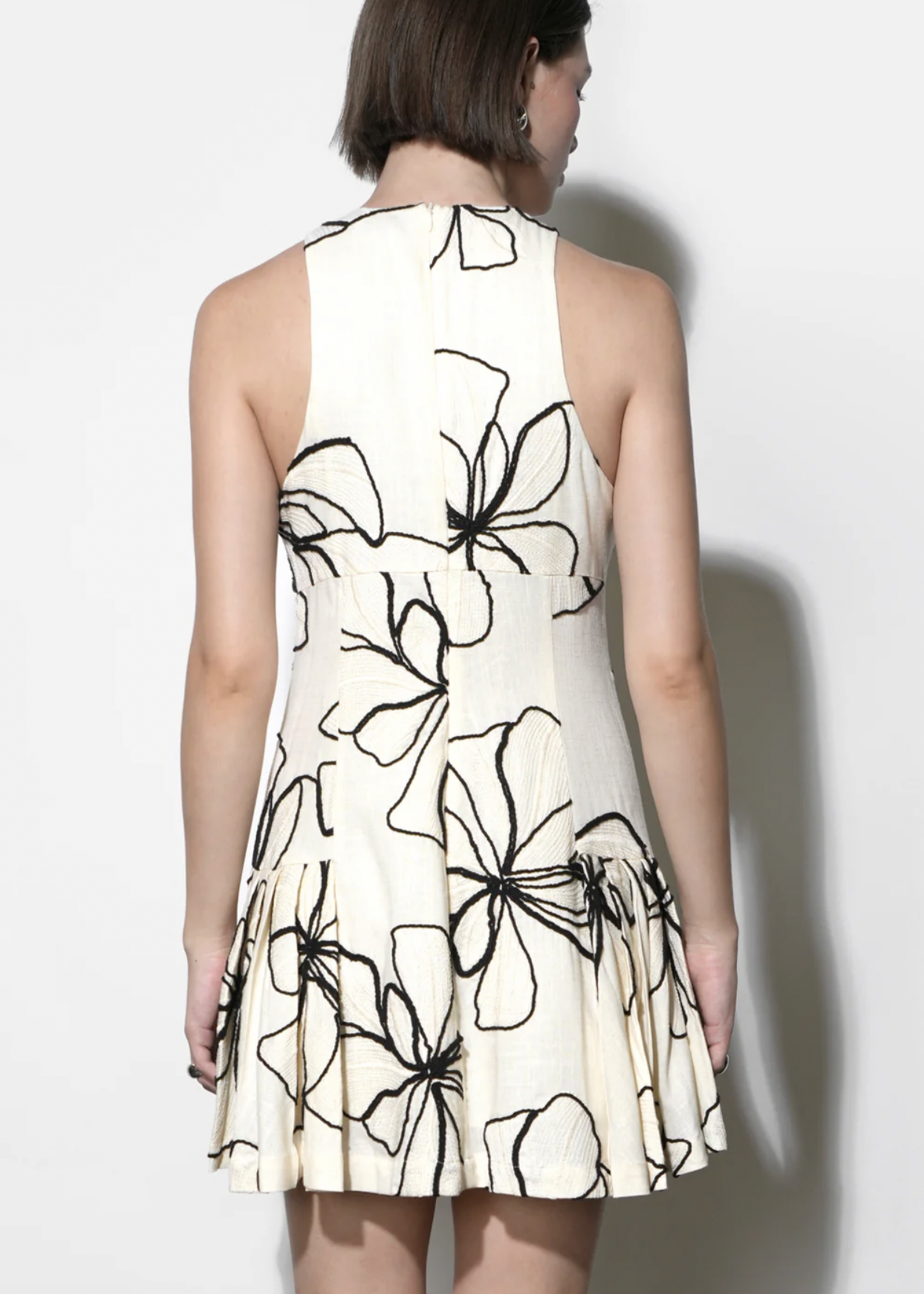 Elitaire Boutique Madeline Embroidered Mini Dress