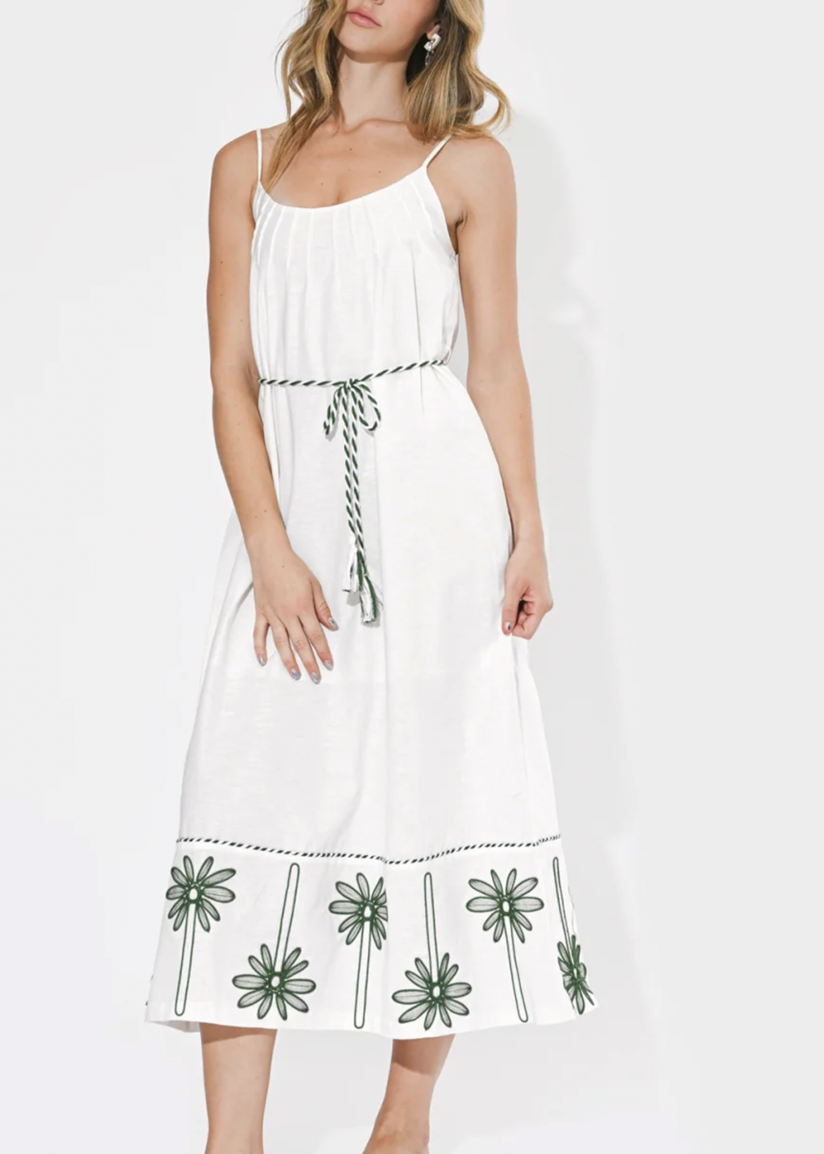Elitaire Boutique Sophia Embroidered Maxi Dress