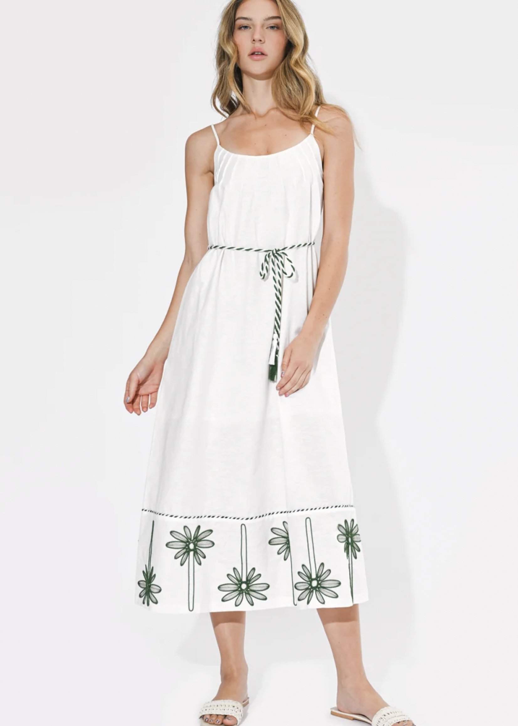 Elitaire Boutique Sophia Embroidered Maxi Dress