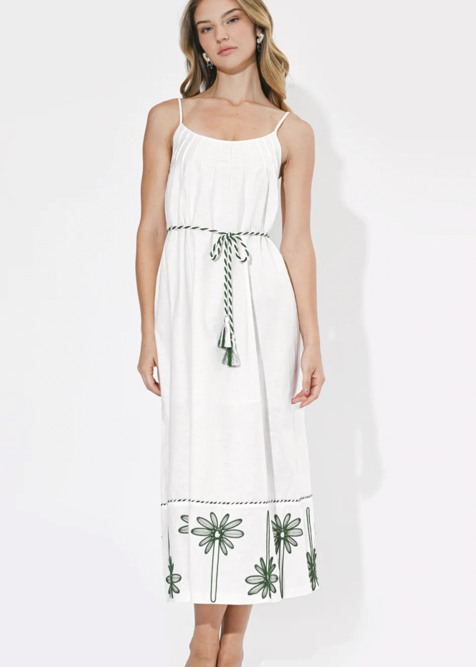 Elitaire Boutique Sophia Embroidered Maxi Dress