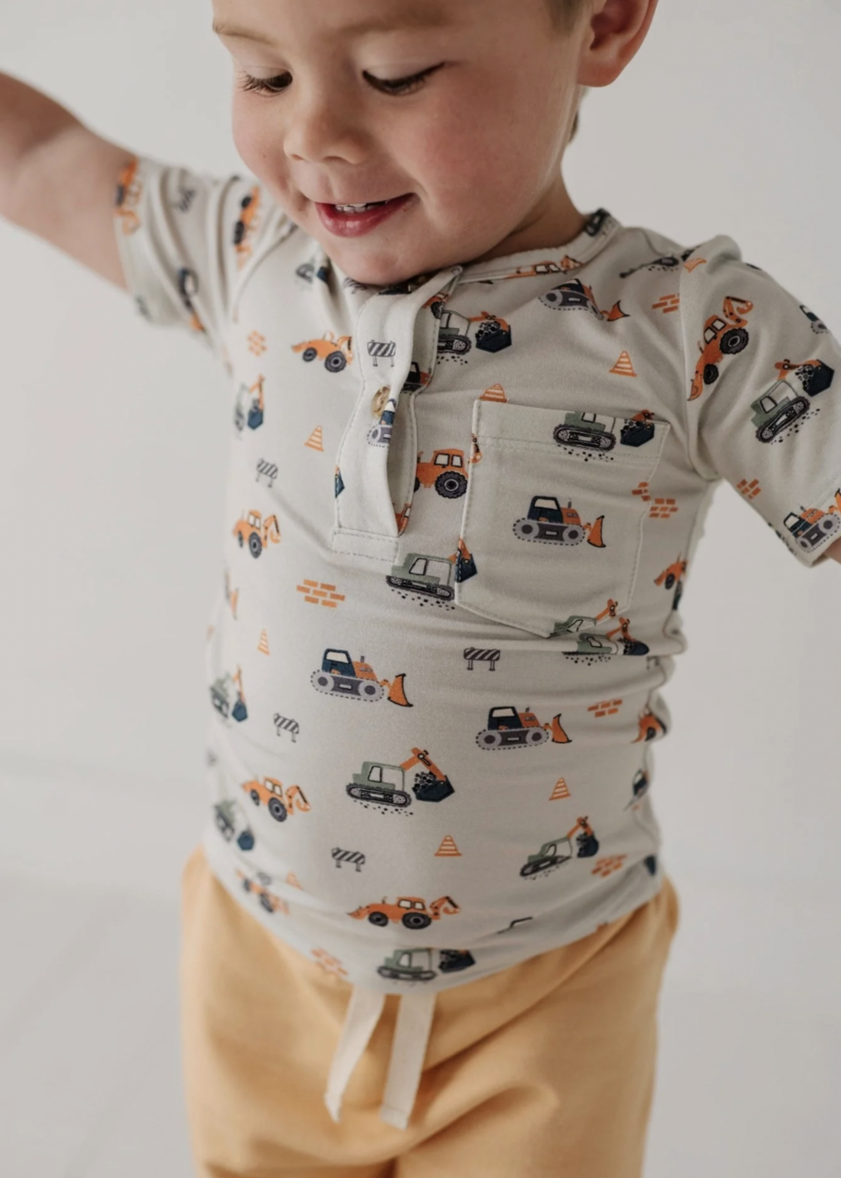 Elitaire Petite Construction Henley Shirt