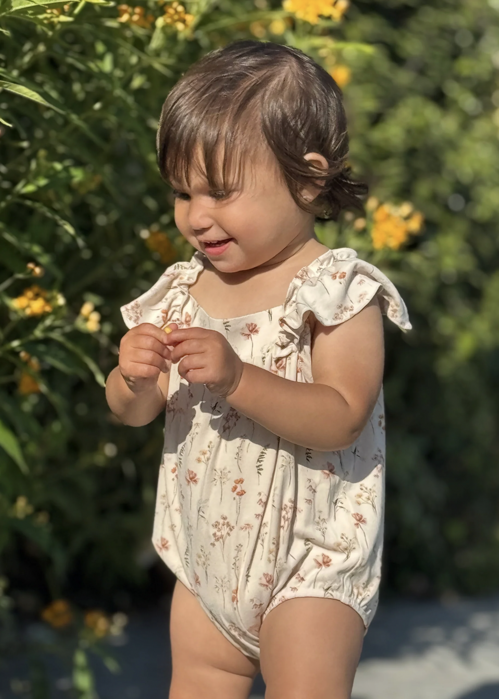 Elitaire Petite Mallory Bubble/Dress in Forest Flowers