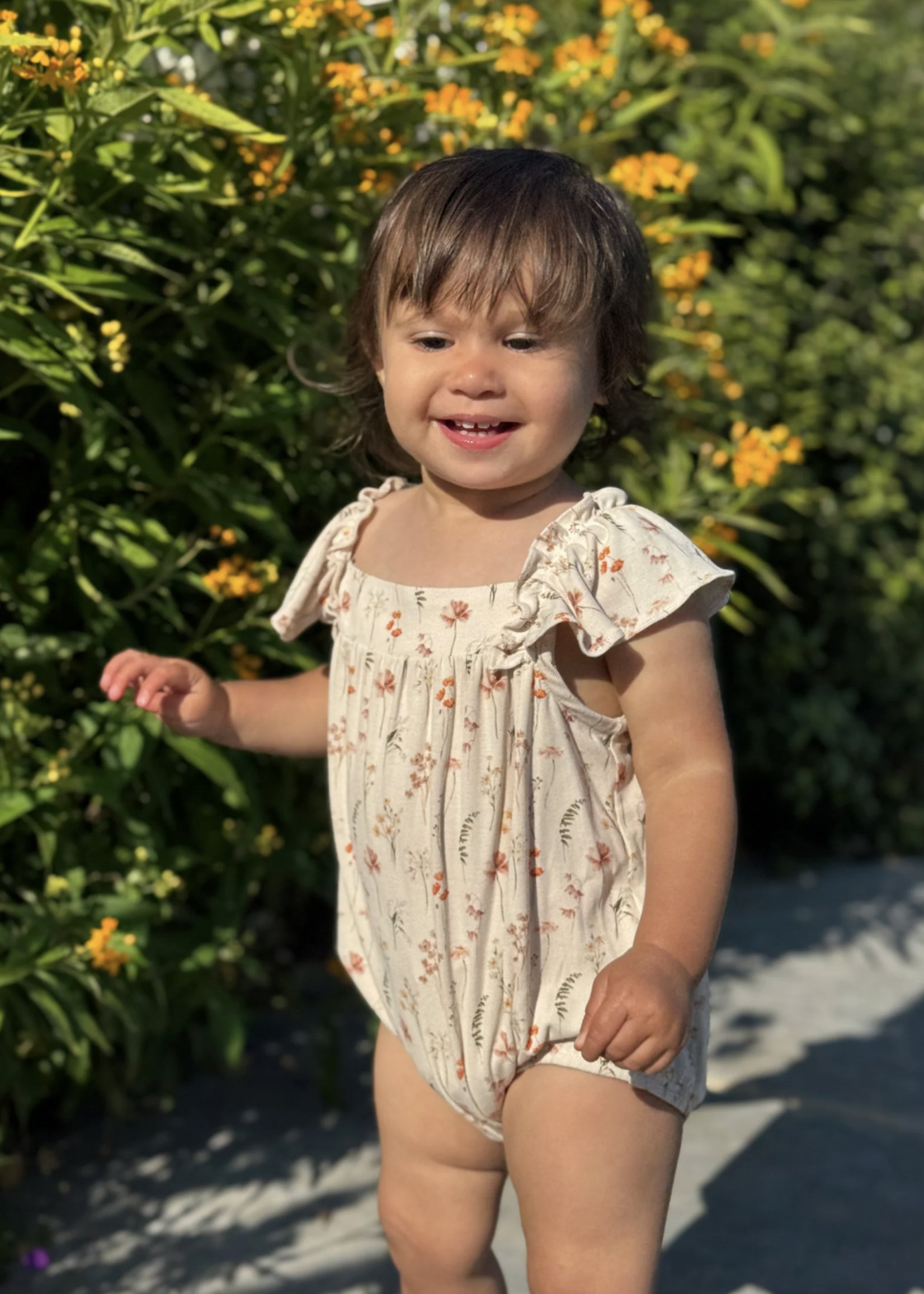 Elitaire Petite Mallory Bubble/Dress in Forest Flowers