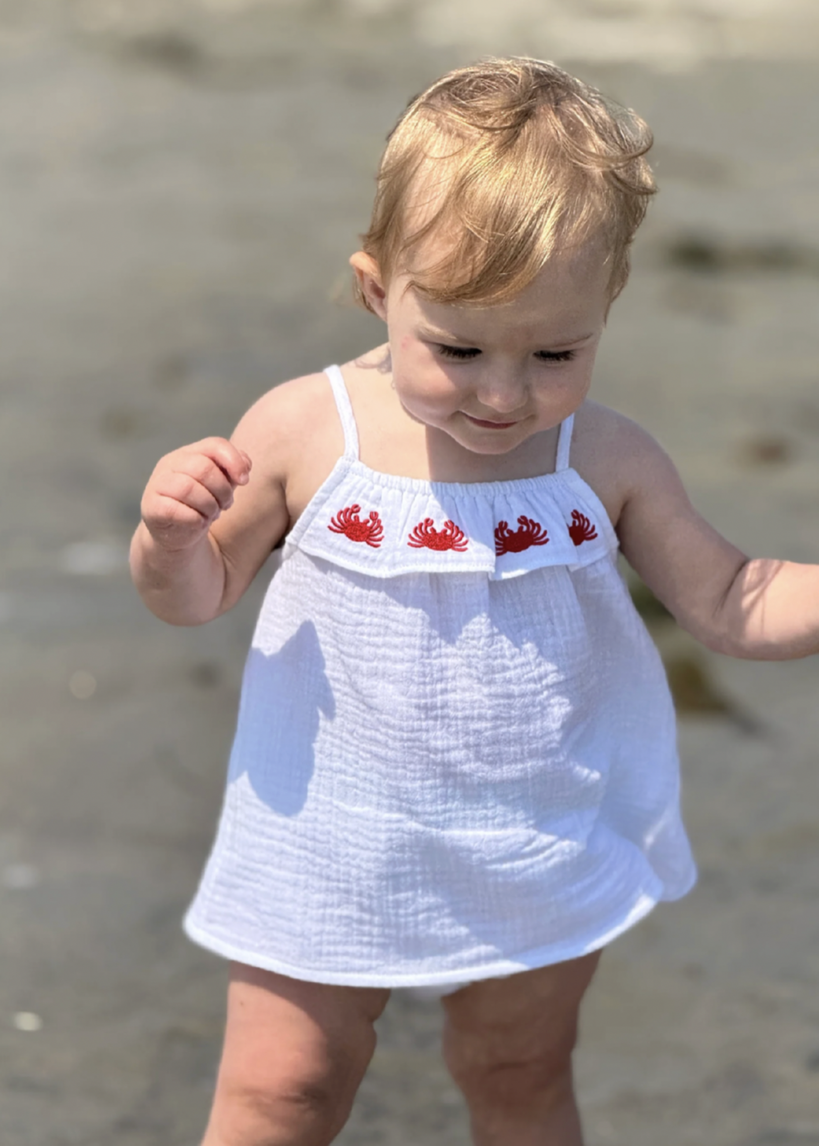 Elitaire Petite Alice Set in Crabs Embroidery